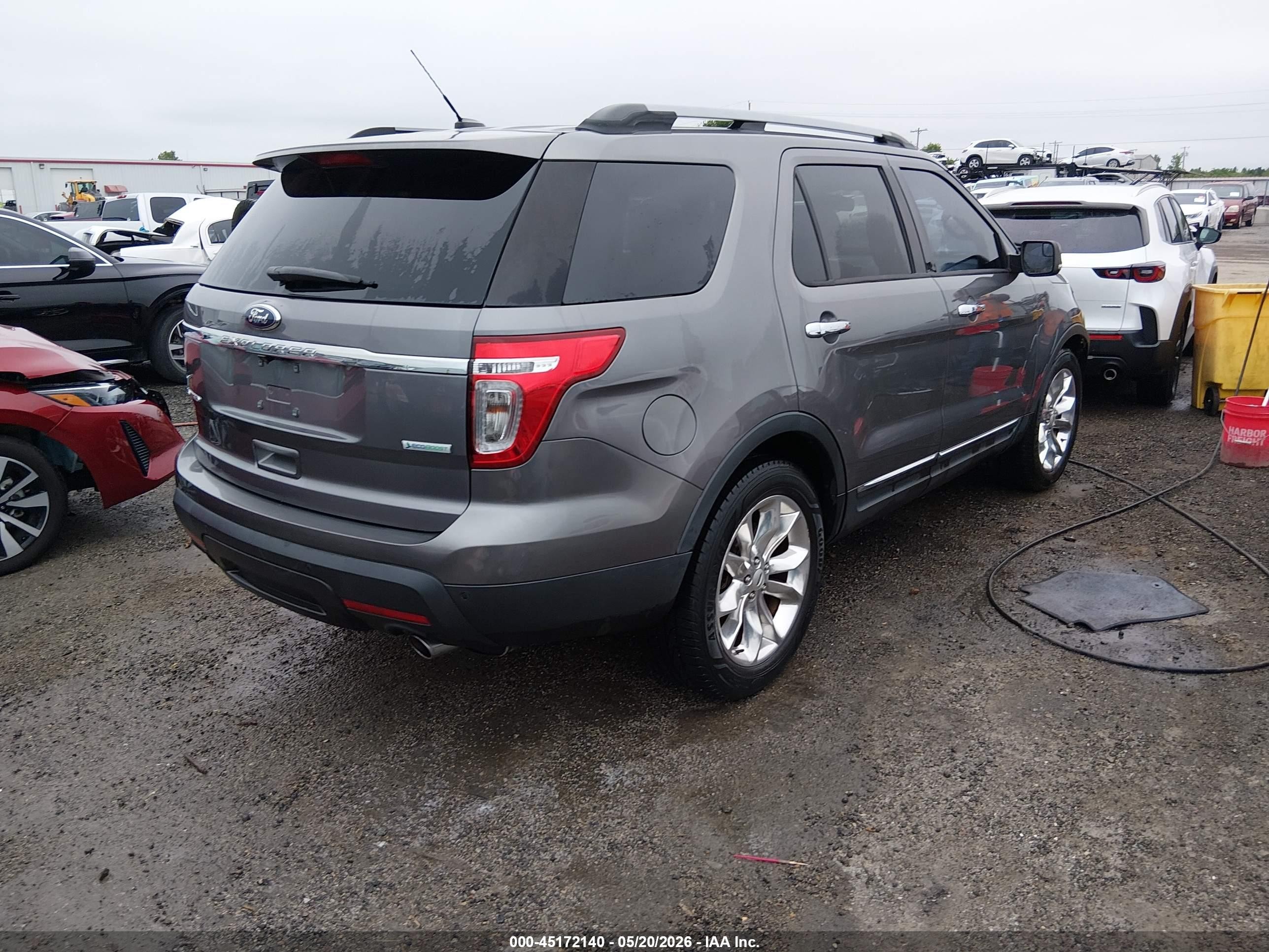 2013 Ford Explorer Limited Gray vin: 1FM5K7F95DGB89364