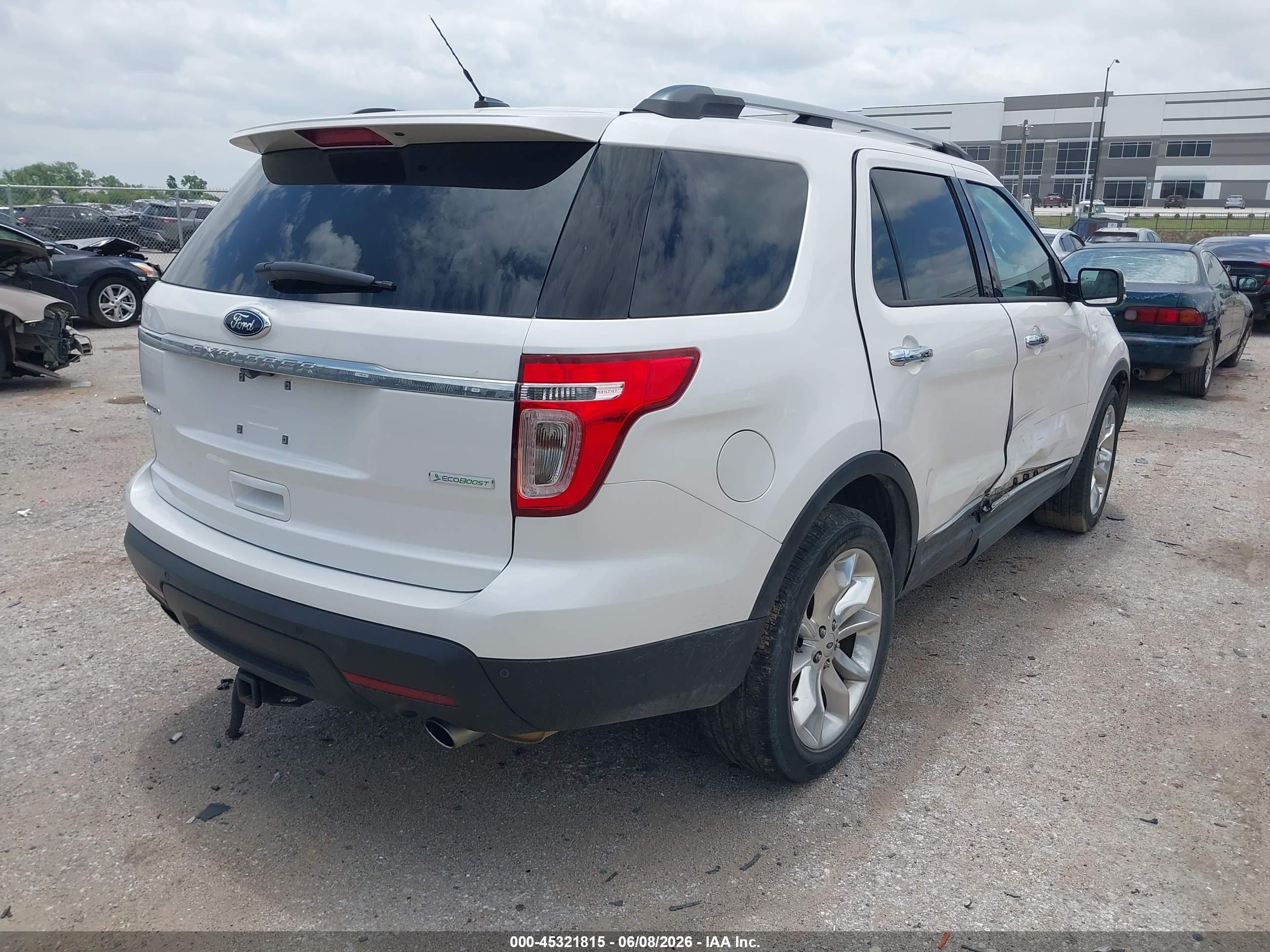 2014 Ford Explorer Limited White vin: 1FM5K7F95EGA26179
