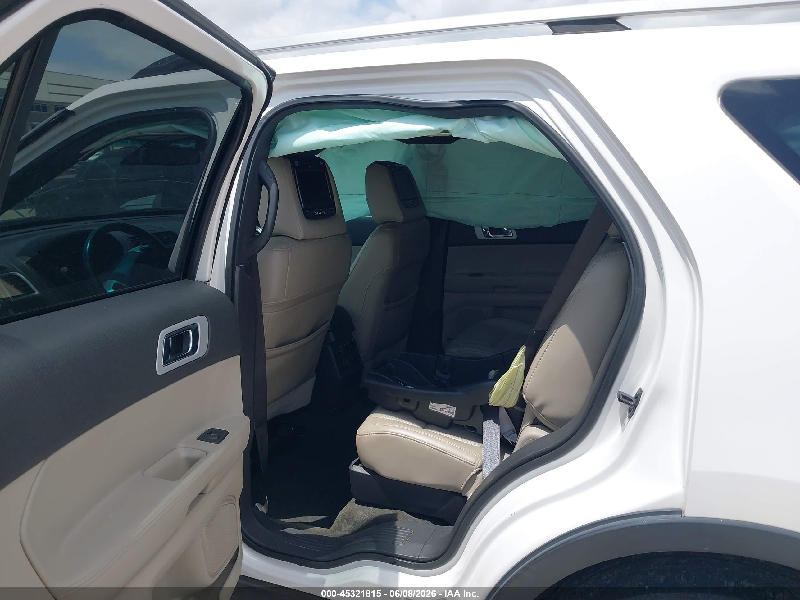2014 Ford Explorer Limited White vin: 1FM5K7F95EGA26179