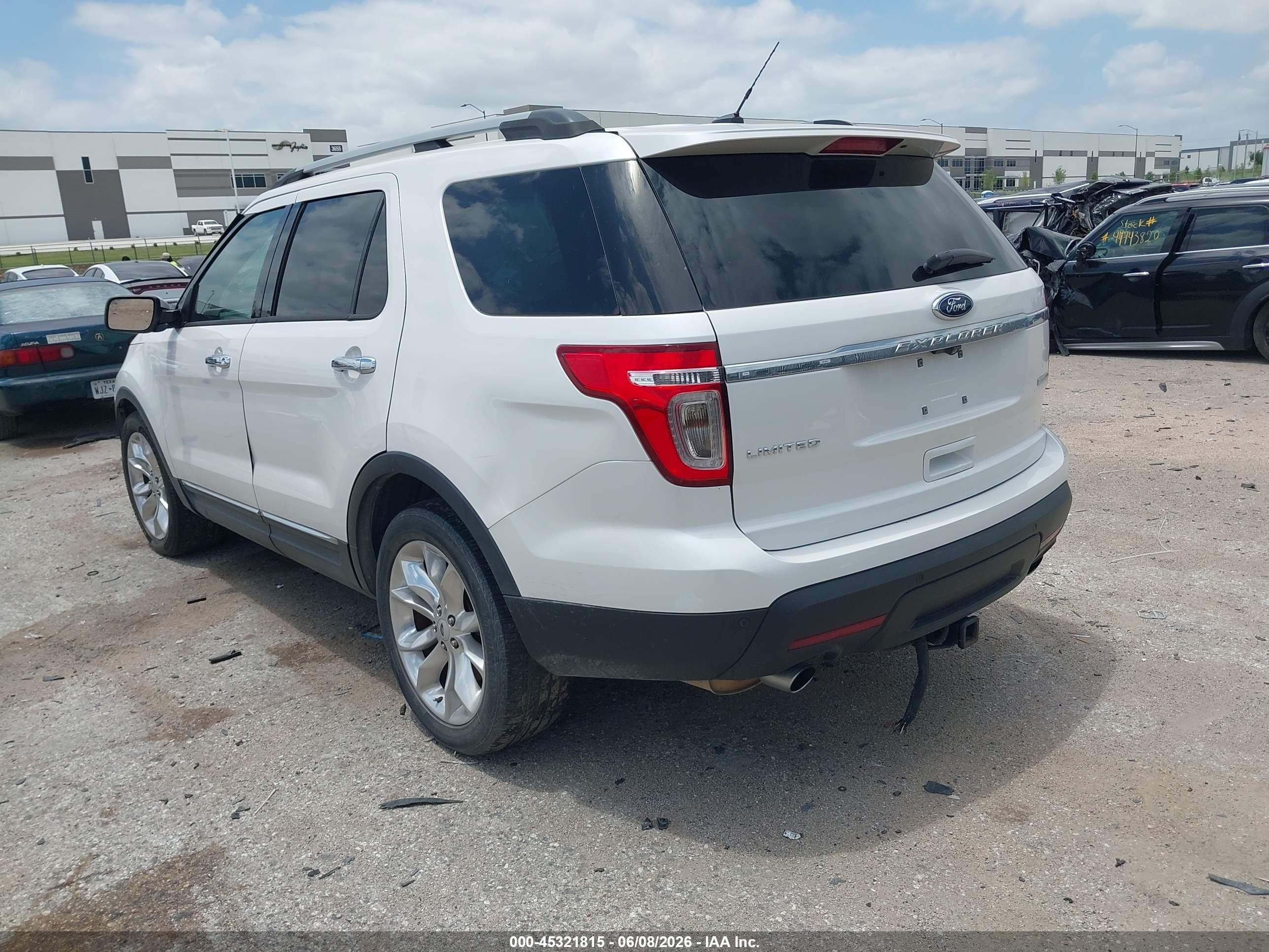 2014 Ford Explorer Limited White vin: 1FM5K7F95EGA26179