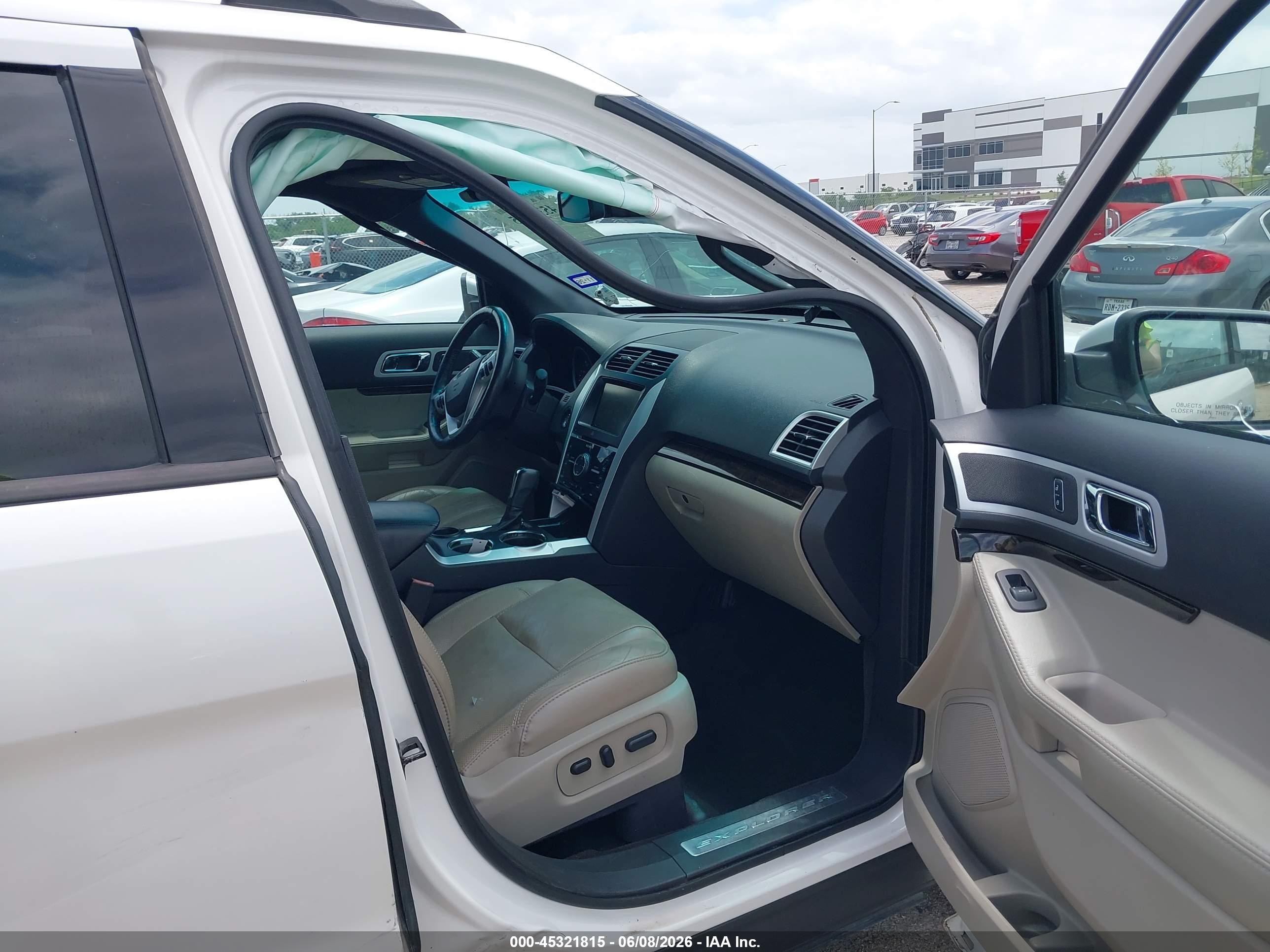 2014 Ford Explorer Limited White vin: 1FM5K7F95EGA26179