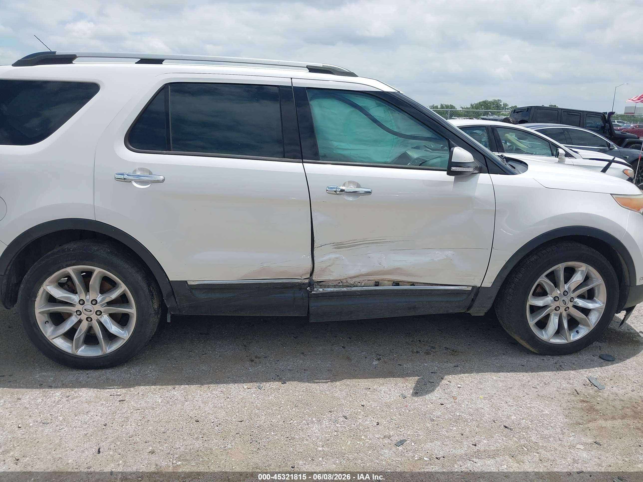 2014 Ford Explorer Limited White vin: 1FM5K7F95EGA26179