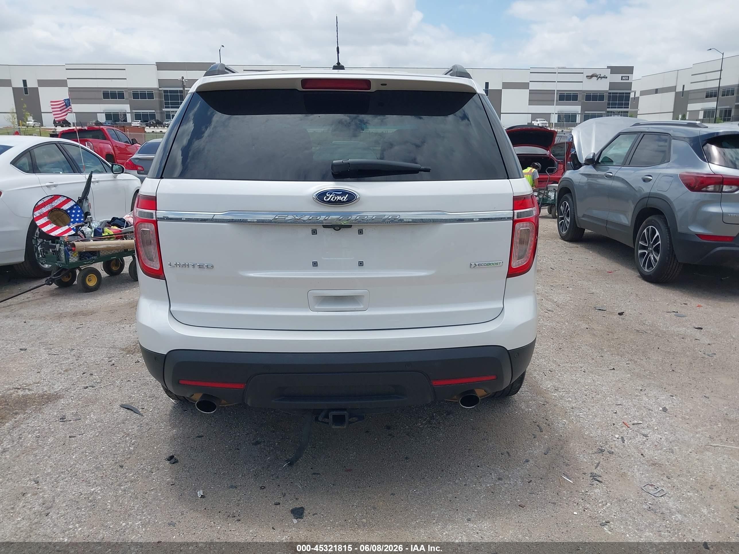 2014 Ford Explorer Limited White vin: 1FM5K7F95EGA26179
