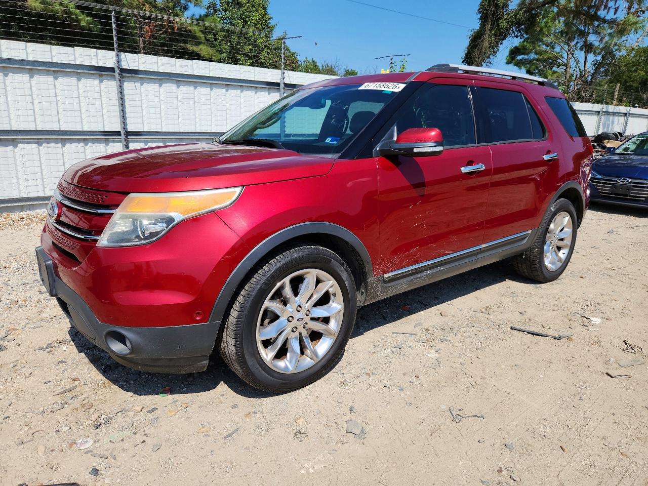 2015 Ford Explorer Limited Красный vin: 1FM5K7F96FGA07187