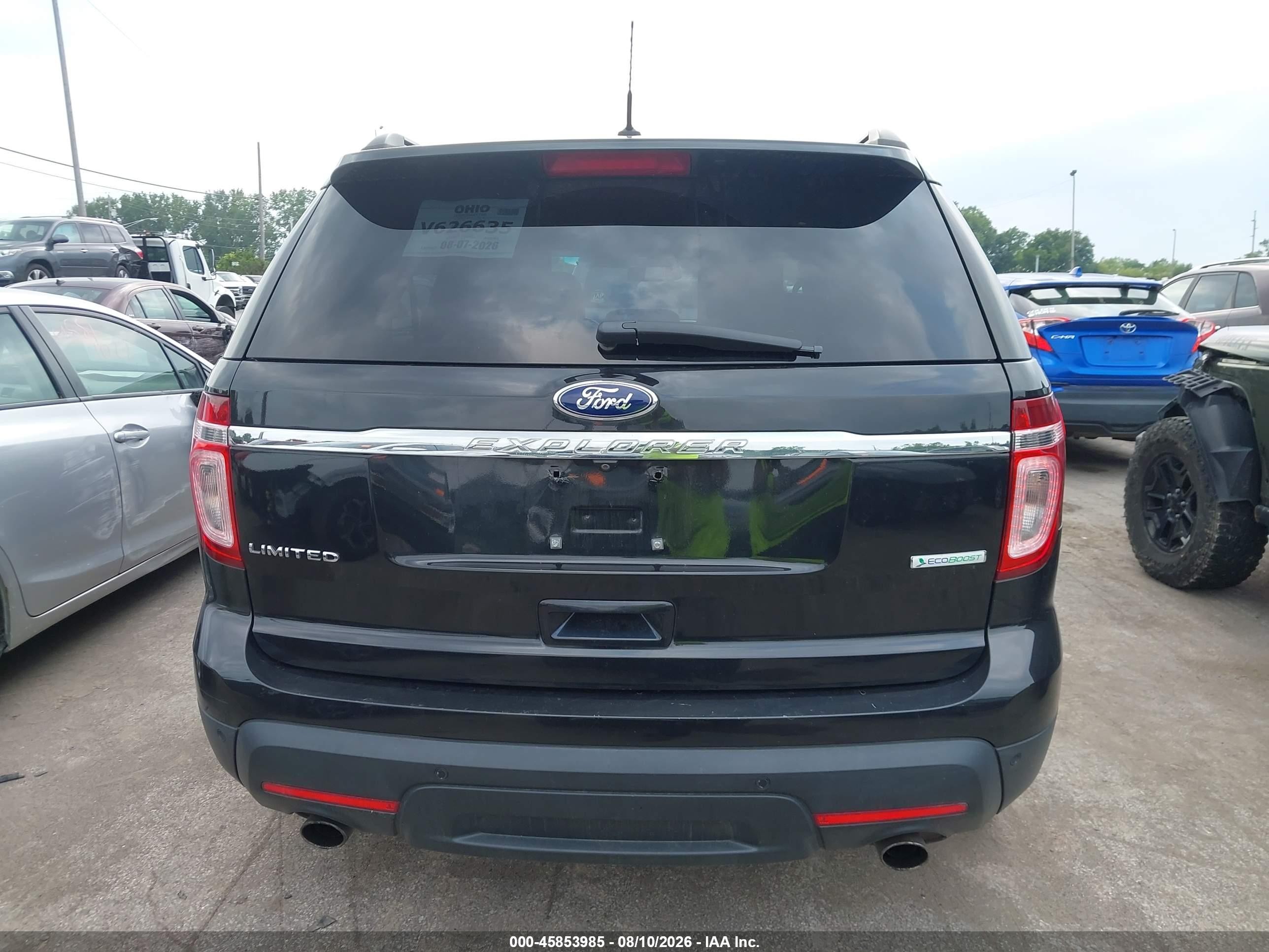 2015 Ford Explorer Limited Black vin: 1FM5K7F96FGA18061