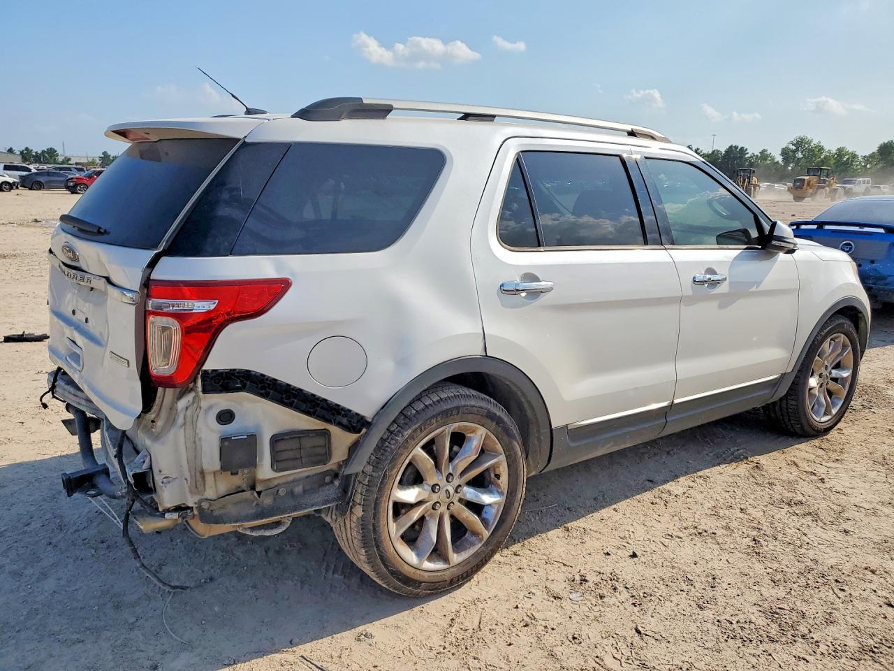 2013 Ford Explorer Limited White vin: 1FM5K7F97DGB69620