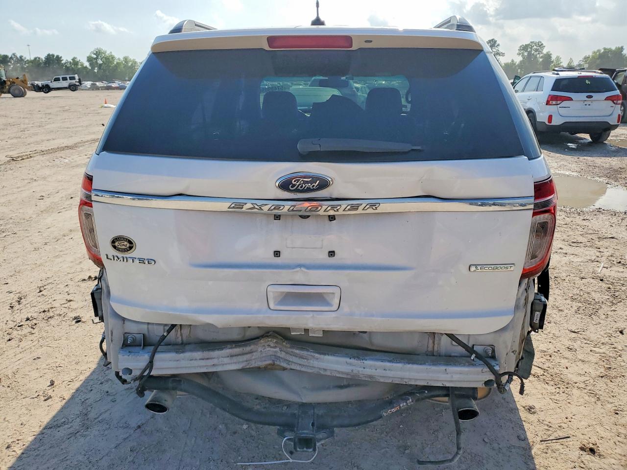 2013 Ford Explorer Limited White vin: 1FM5K7F97DGB69620
