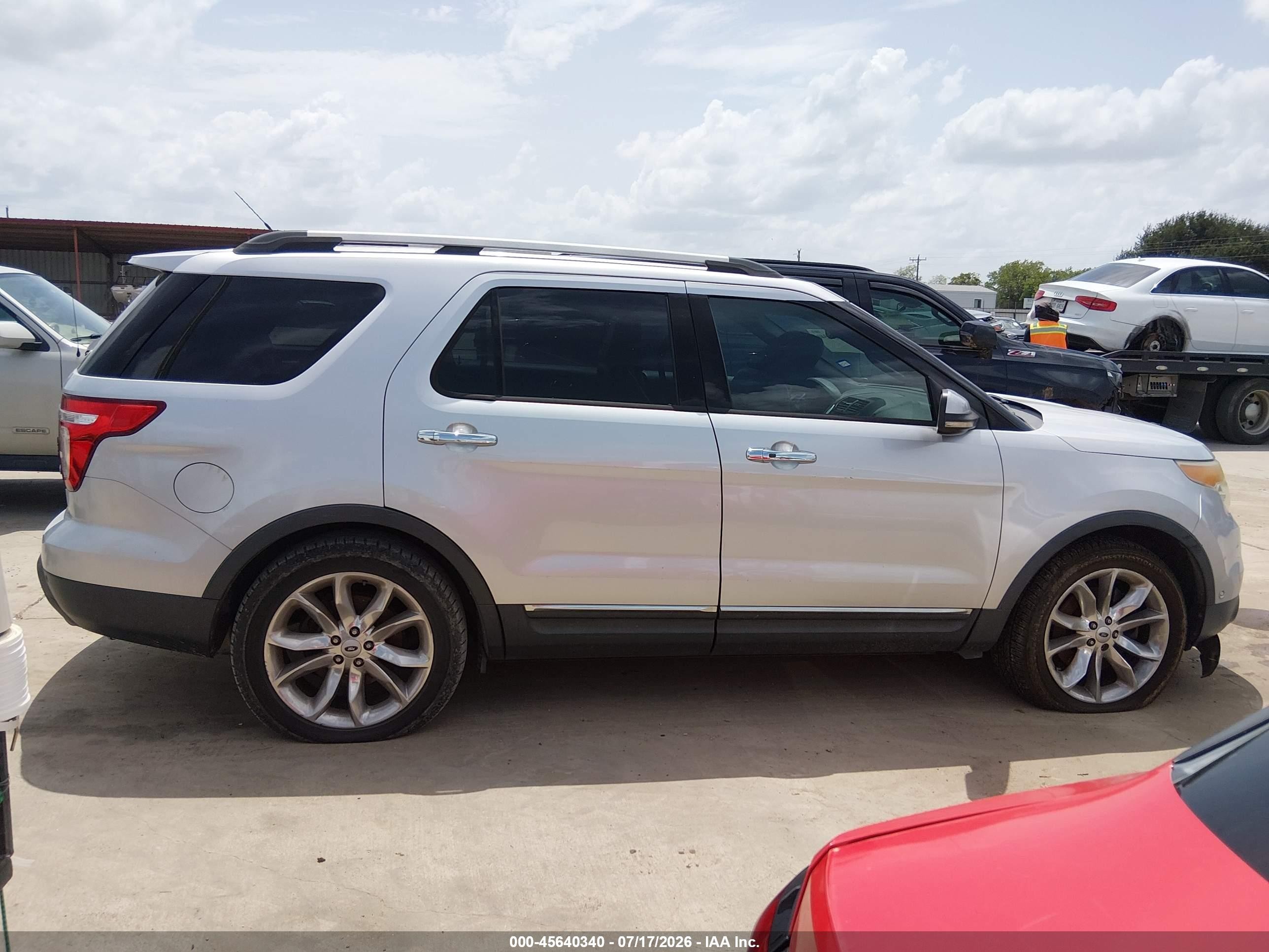 2013 Ford Explorer Limited Gray vin: 1FM5K7F98DGB26923