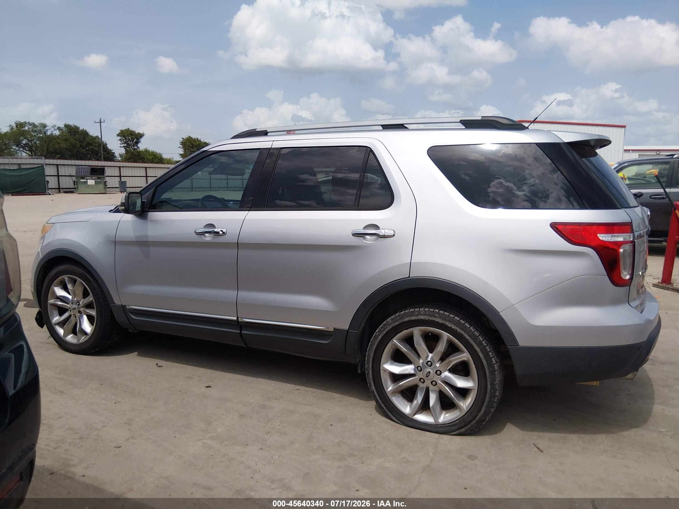 2013 Ford Explorer Limited Gray vin: 1FM5K7F98DGB26923