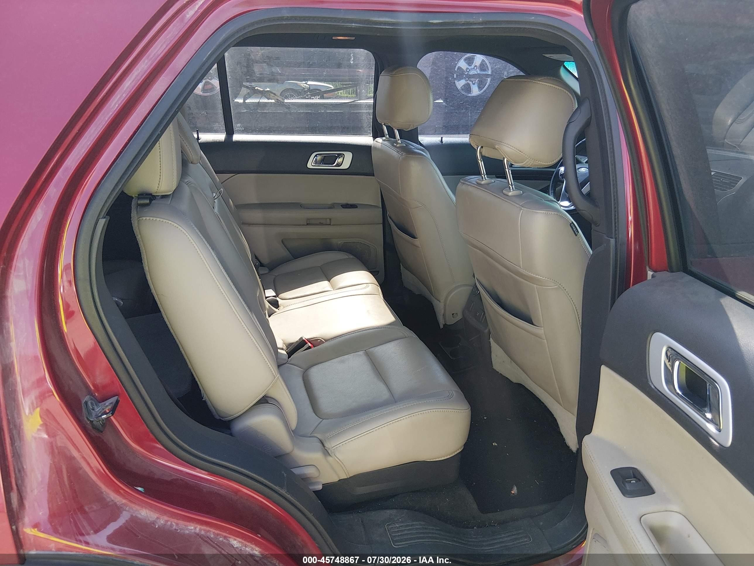 2013 Ford Explorer Limited Red vin: 1FM5K7F99DGA37717