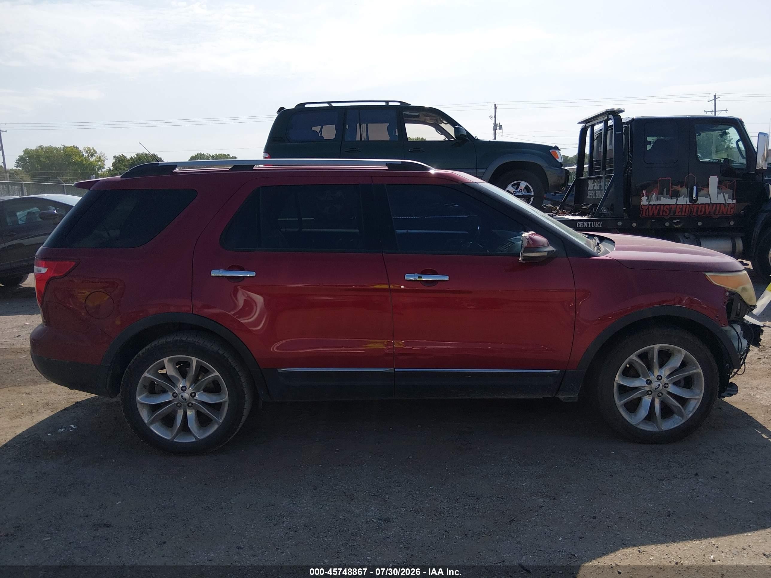 2013 Ford Explorer Limited Red vin: 1FM5K7F99DGA37717