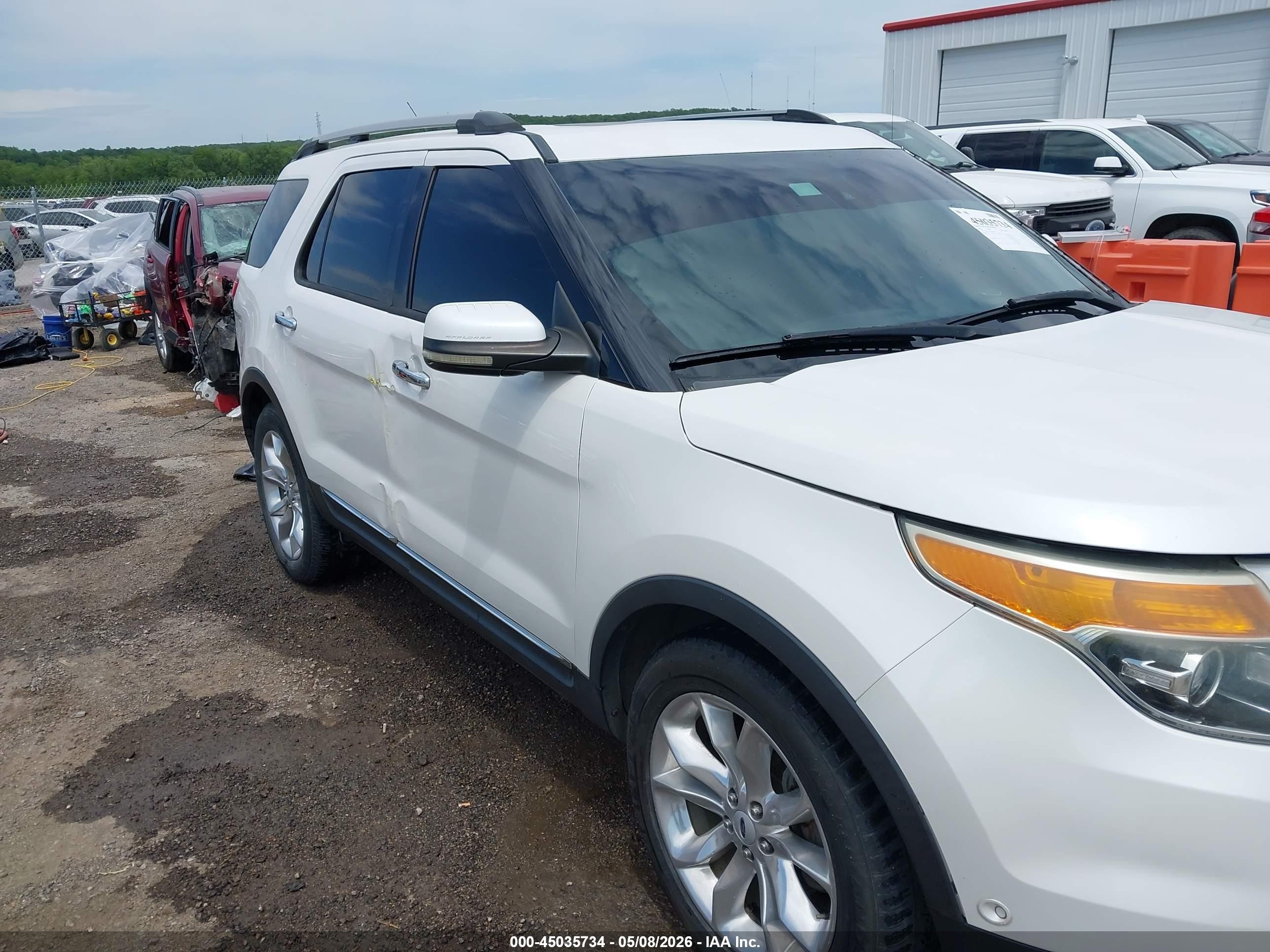 2013 Ford Explorer Limited White vin: 1FM5K7F9XDGA87901