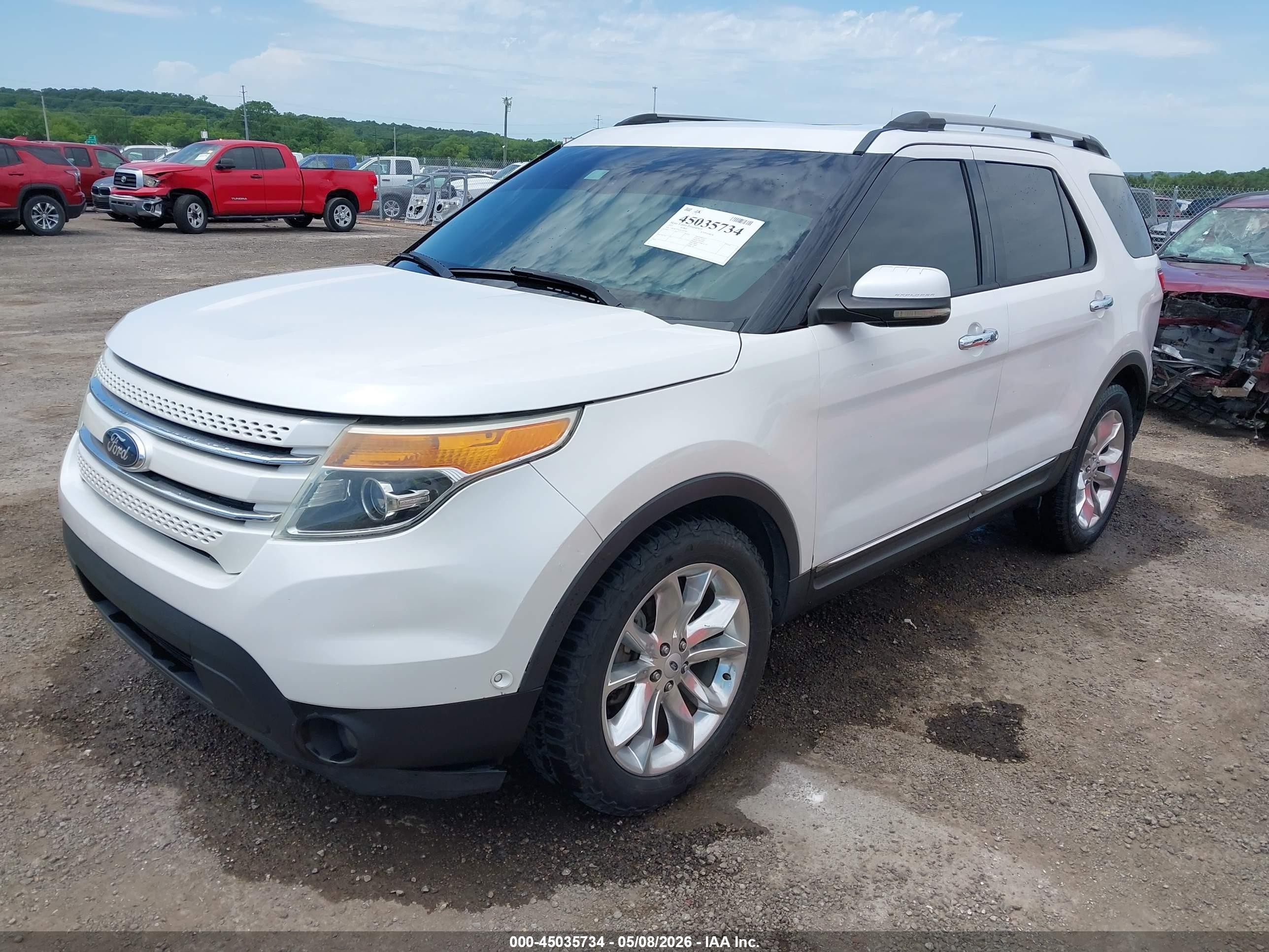 2013 Ford Explorer Limited White vin: 1FM5K7F9XDGA87901