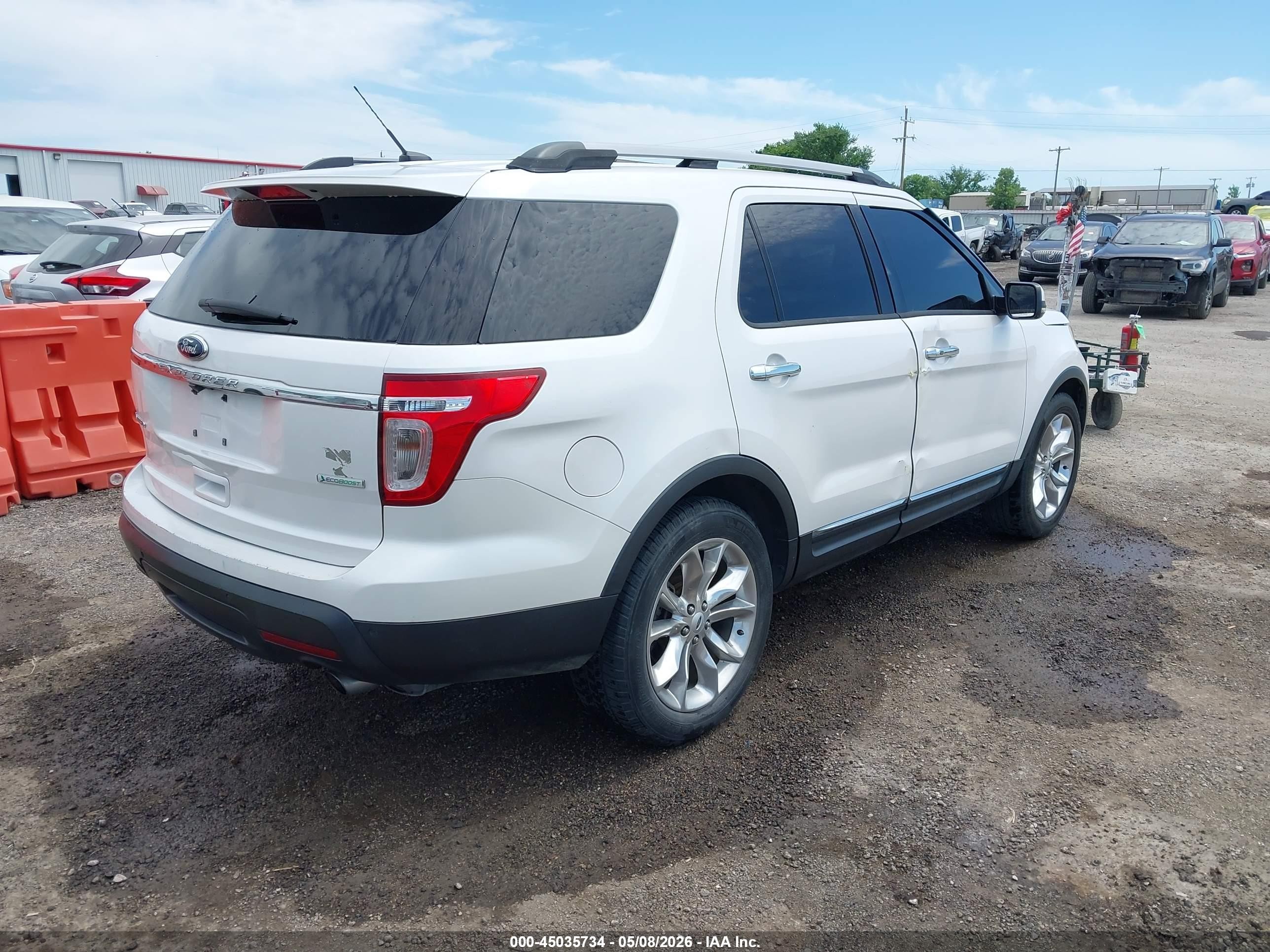 2013 Ford Explorer Limited White vin: 1FM5K7F9XDGA87901