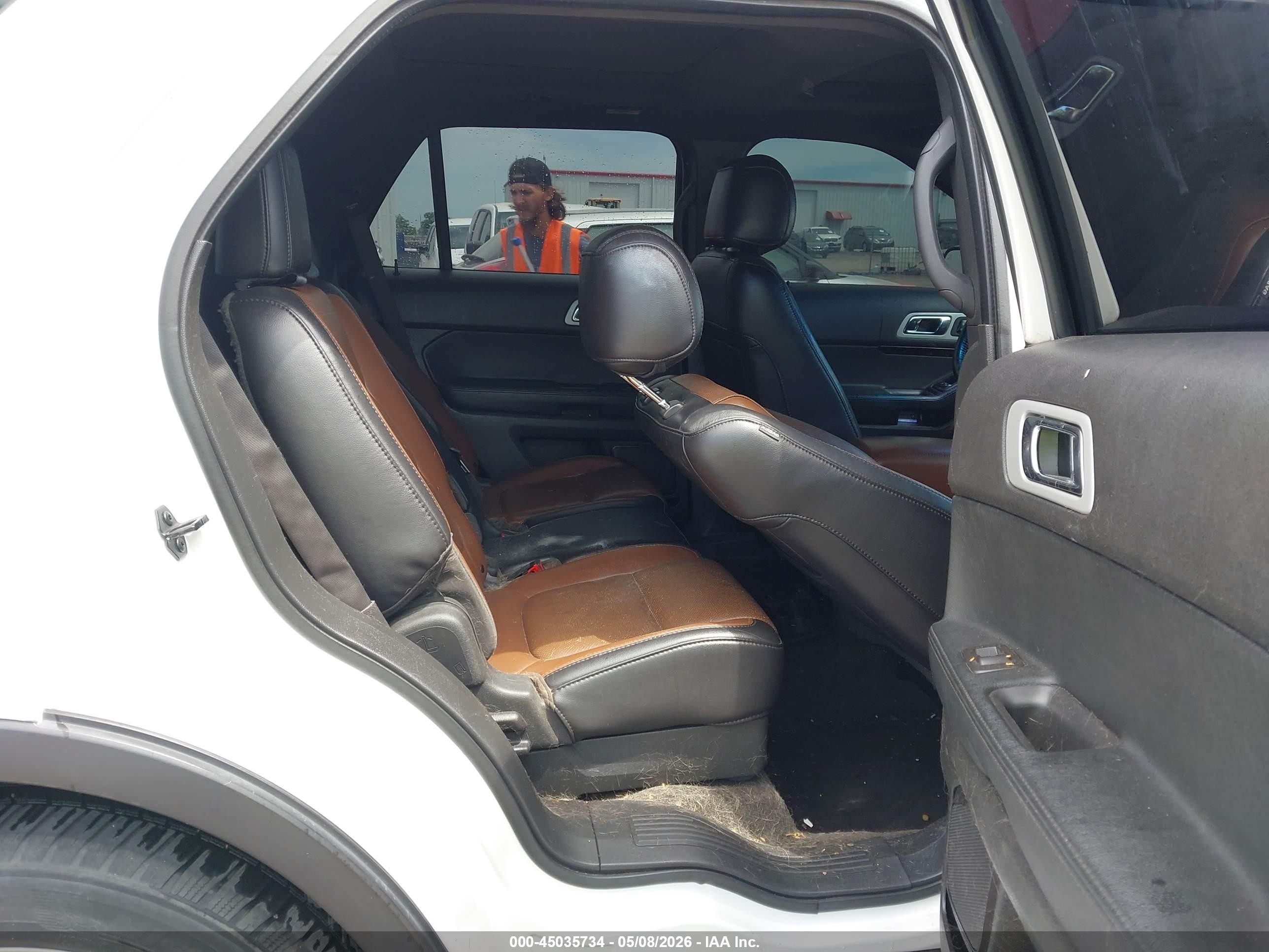 2013 Ford Explorer Limited White vin: 1FM5K7F9XDGA87901