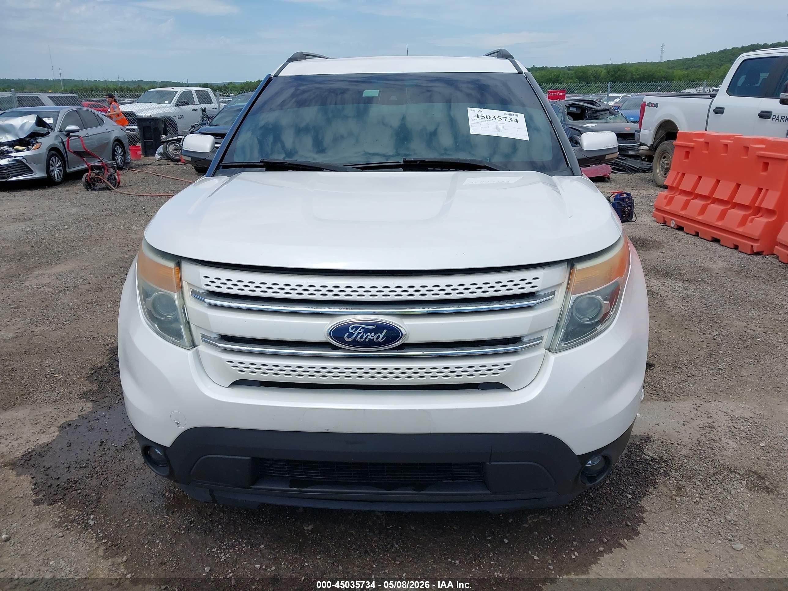 2013 Ford Explorer Limited White vin: 1FM5K7F9XDGA87901