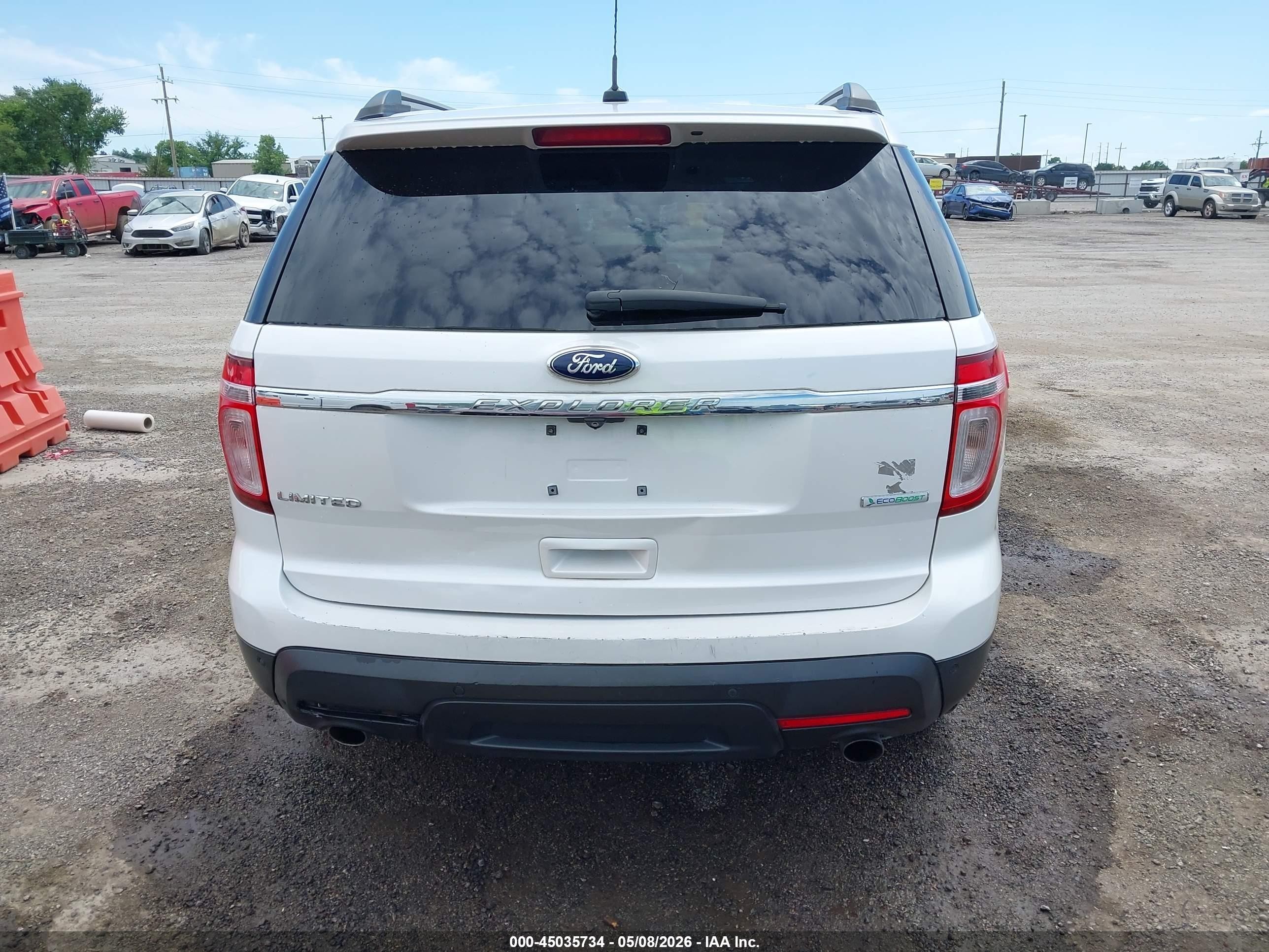 2013 Ford Explorer Limited White vin: 1FM5K7F9XDGA87901