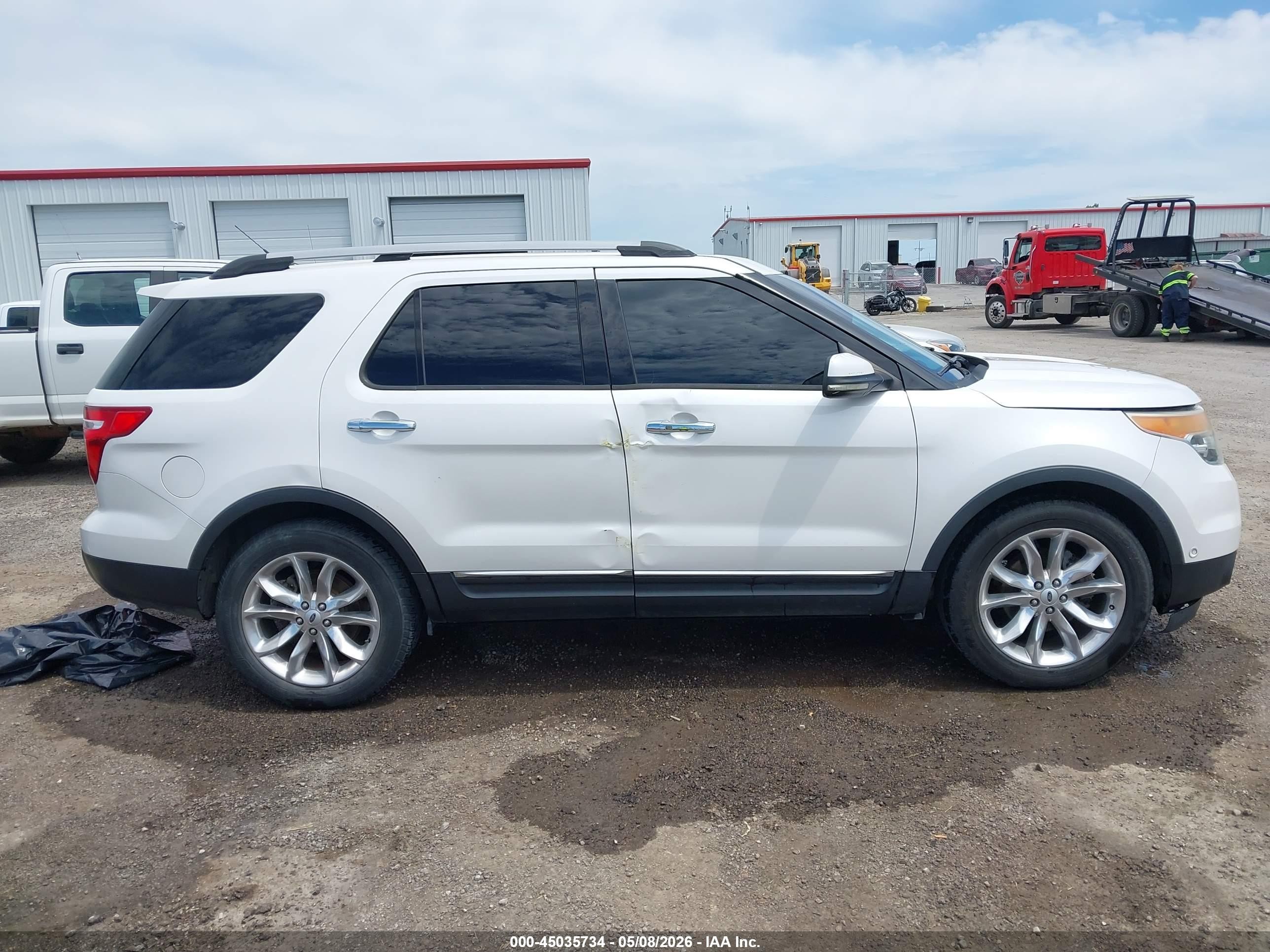 2013 Ford Explorer Limited White vin: 1FM5K7F9XDGA87901