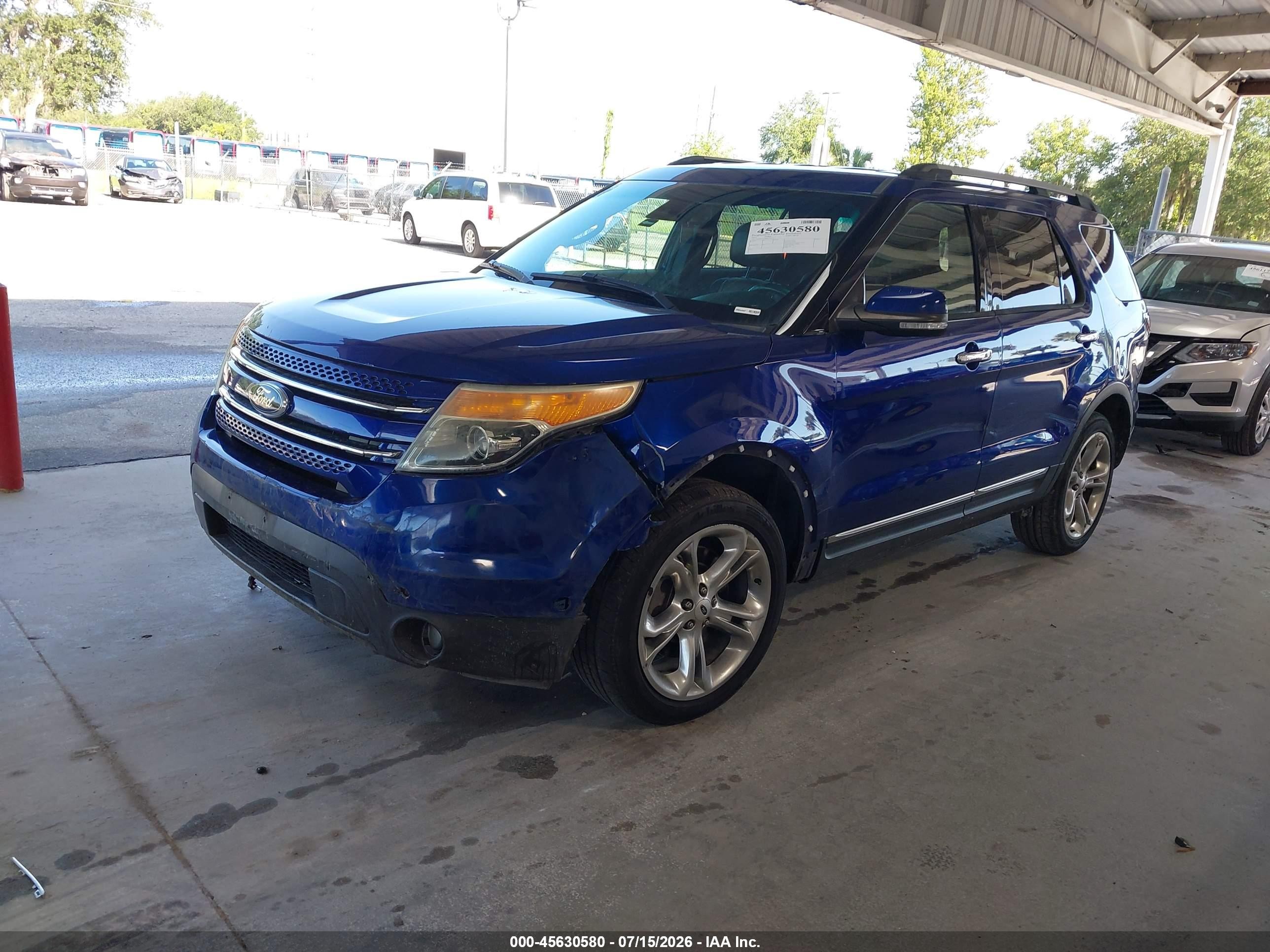 2013 Ford Explorer Limited Blue vin: 1FM5K7F9XDGC52541