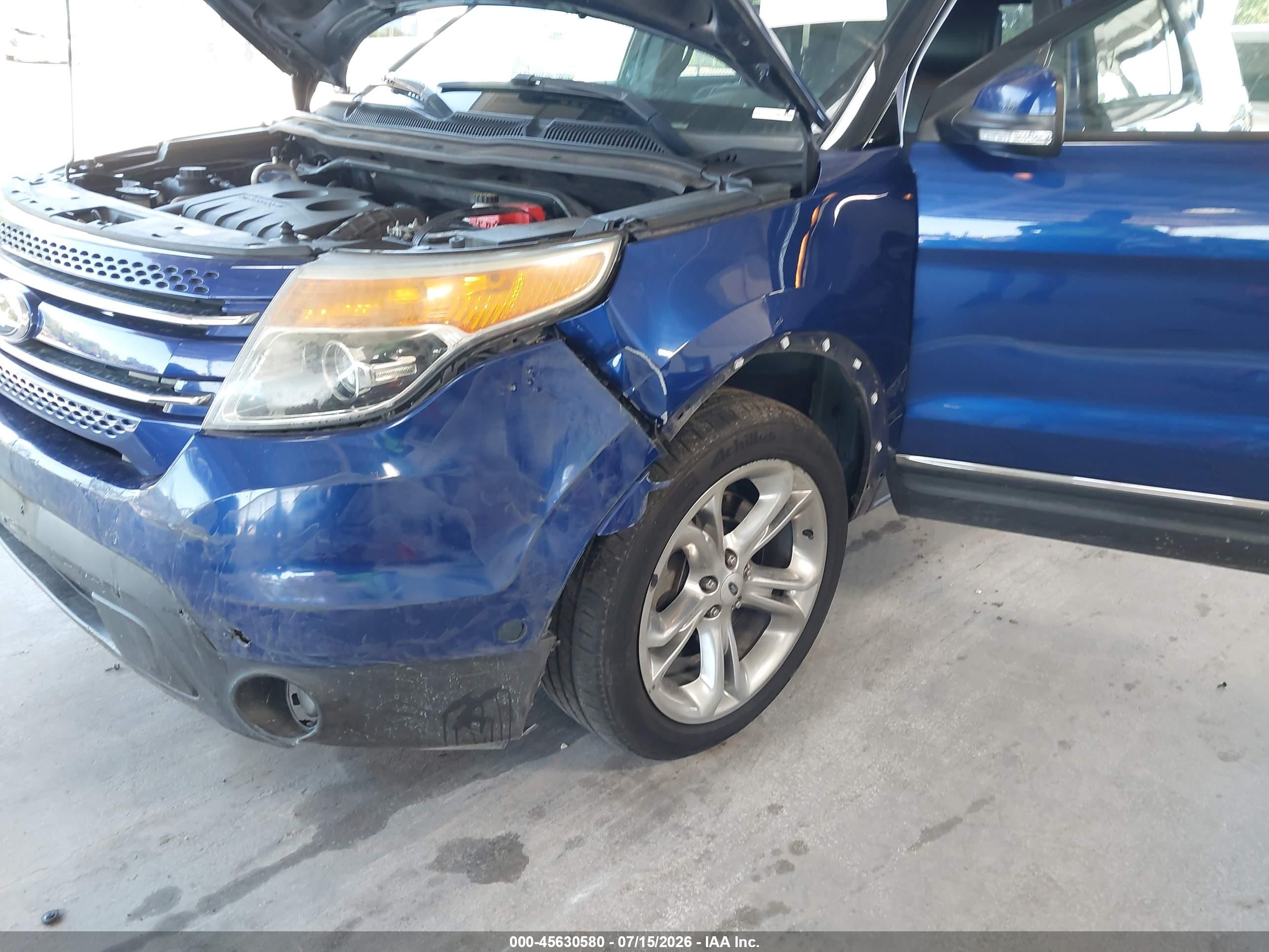 2013 Ford Explorer Limited Blue vin: 1FM5K7F9XDGC52541