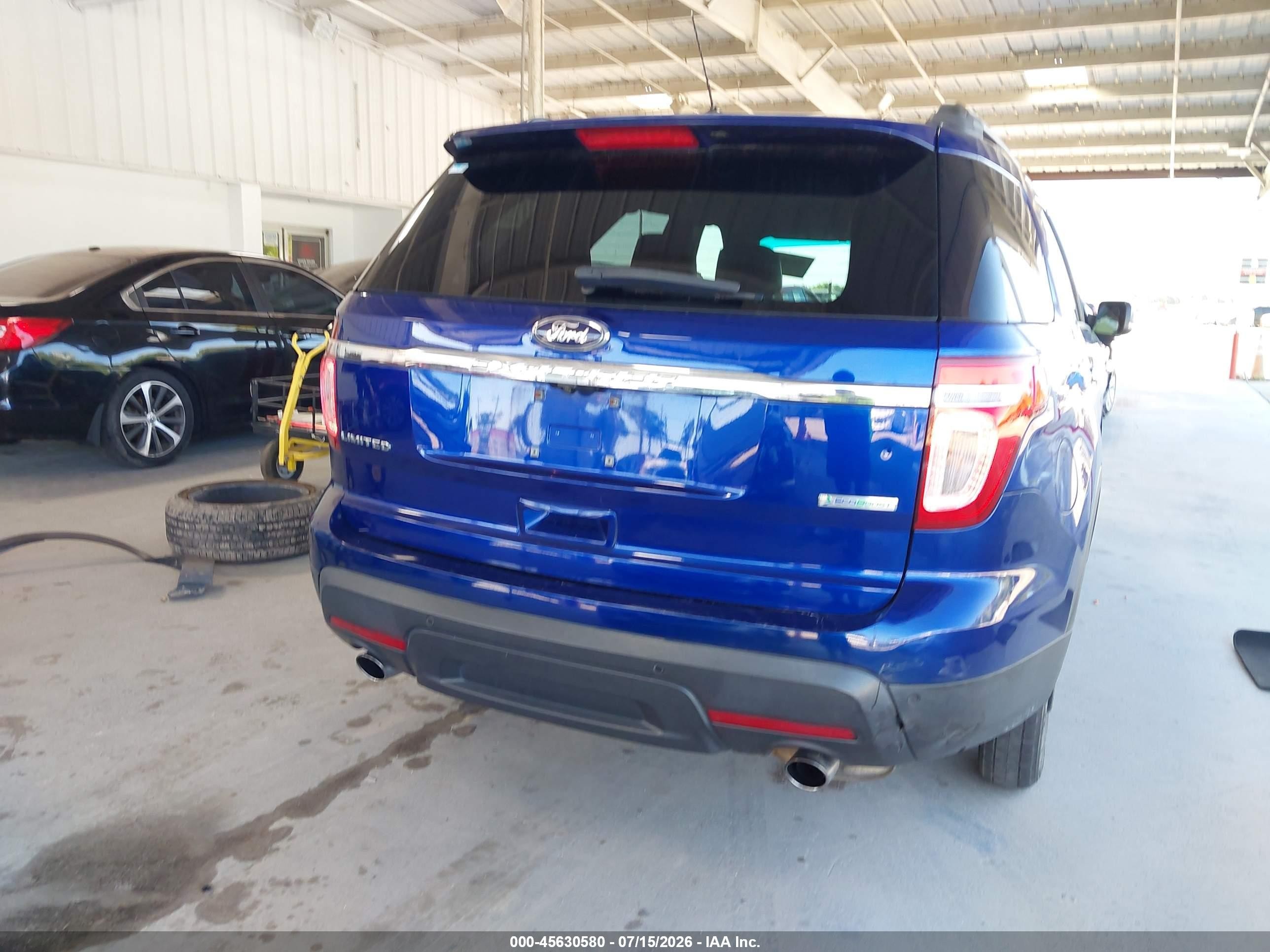 2013 Ford Explorer Limited Blue vin: 1FM5K7F9XDGC52541