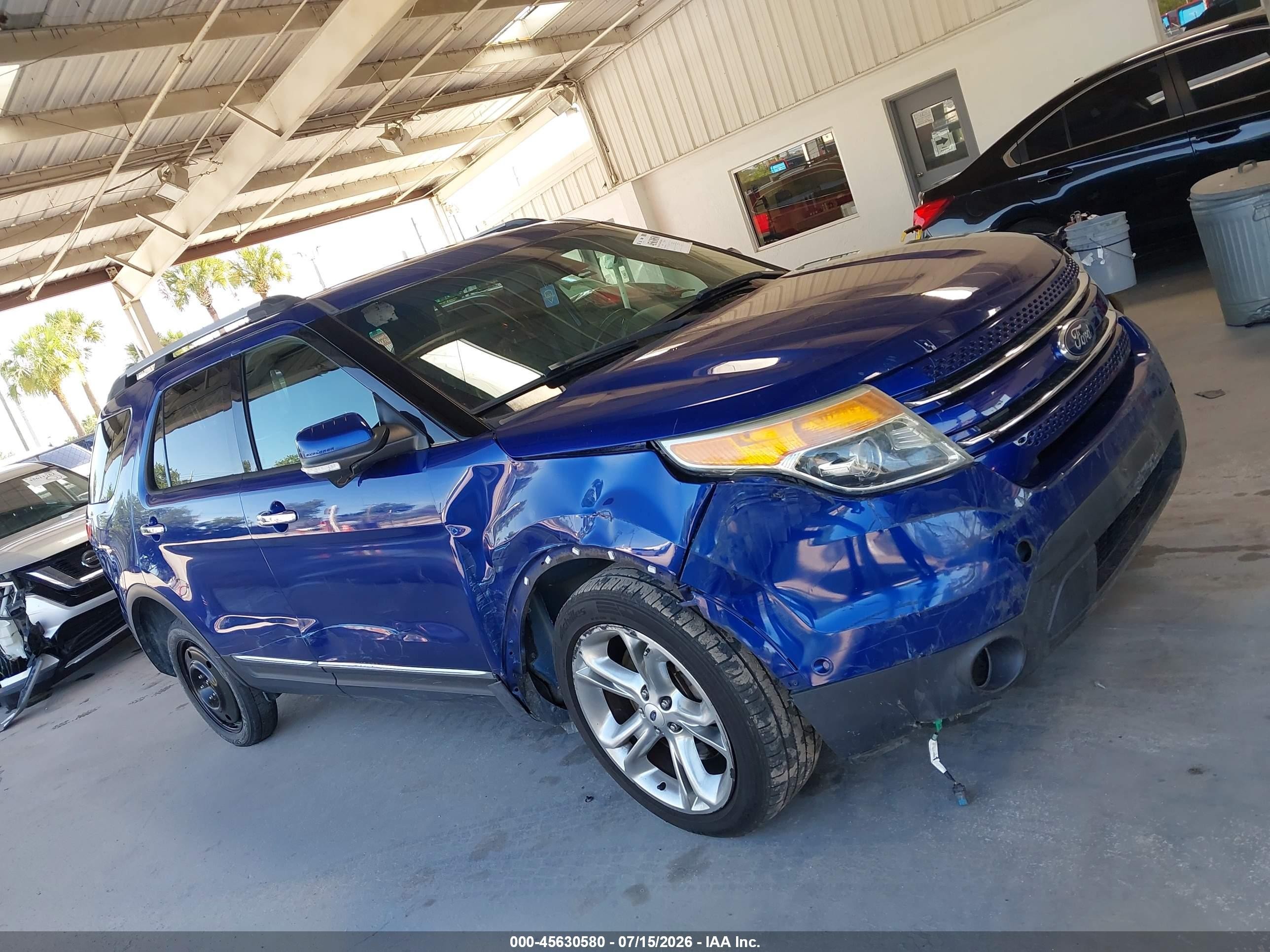 2013 Ford Explorer Limited Blue vin: 1FM5K7F9XDGC52541