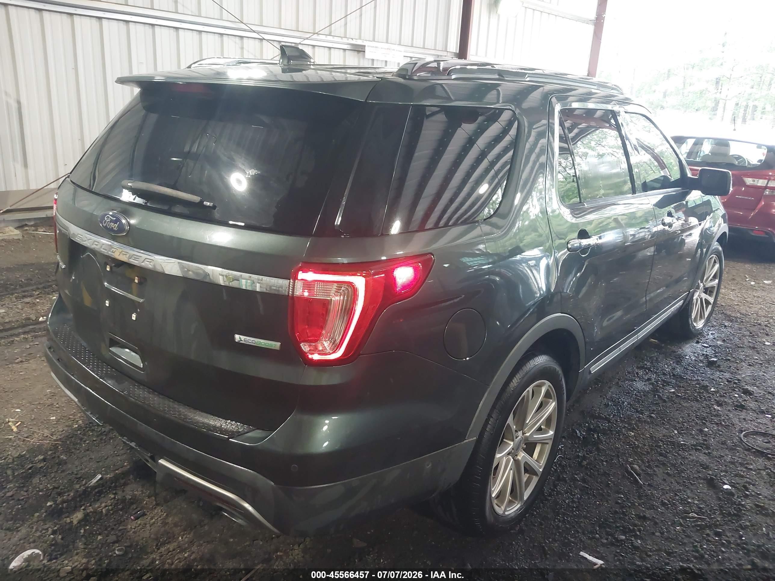 2016 Ford Explorer Limited Green vin: 1FM5K7FH5GGA69222