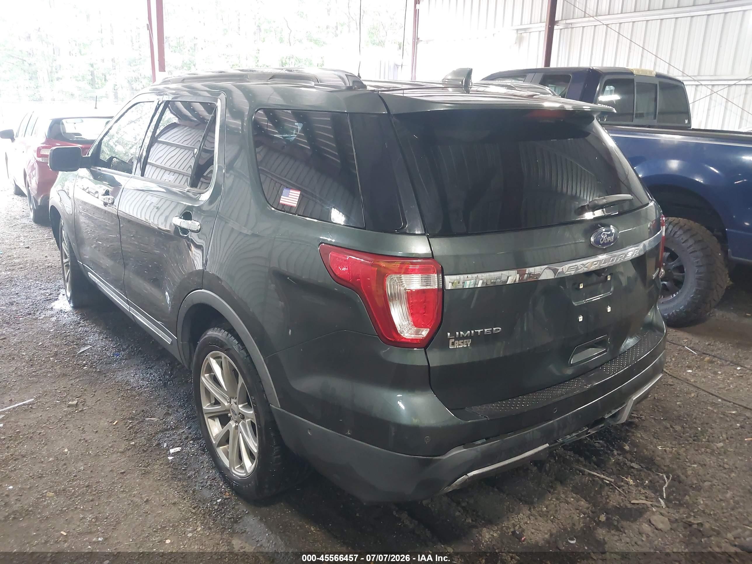 2016 Ford Explorer Limited Green vin: 1FM5K7FH5GGA69222