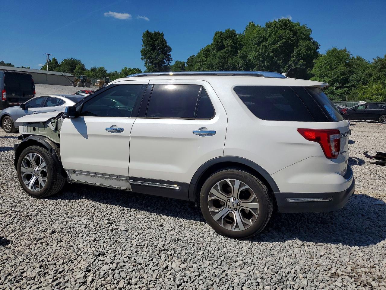 2019 Ford Explorer Limited White vin: 1FM5K7FHXKGB02207