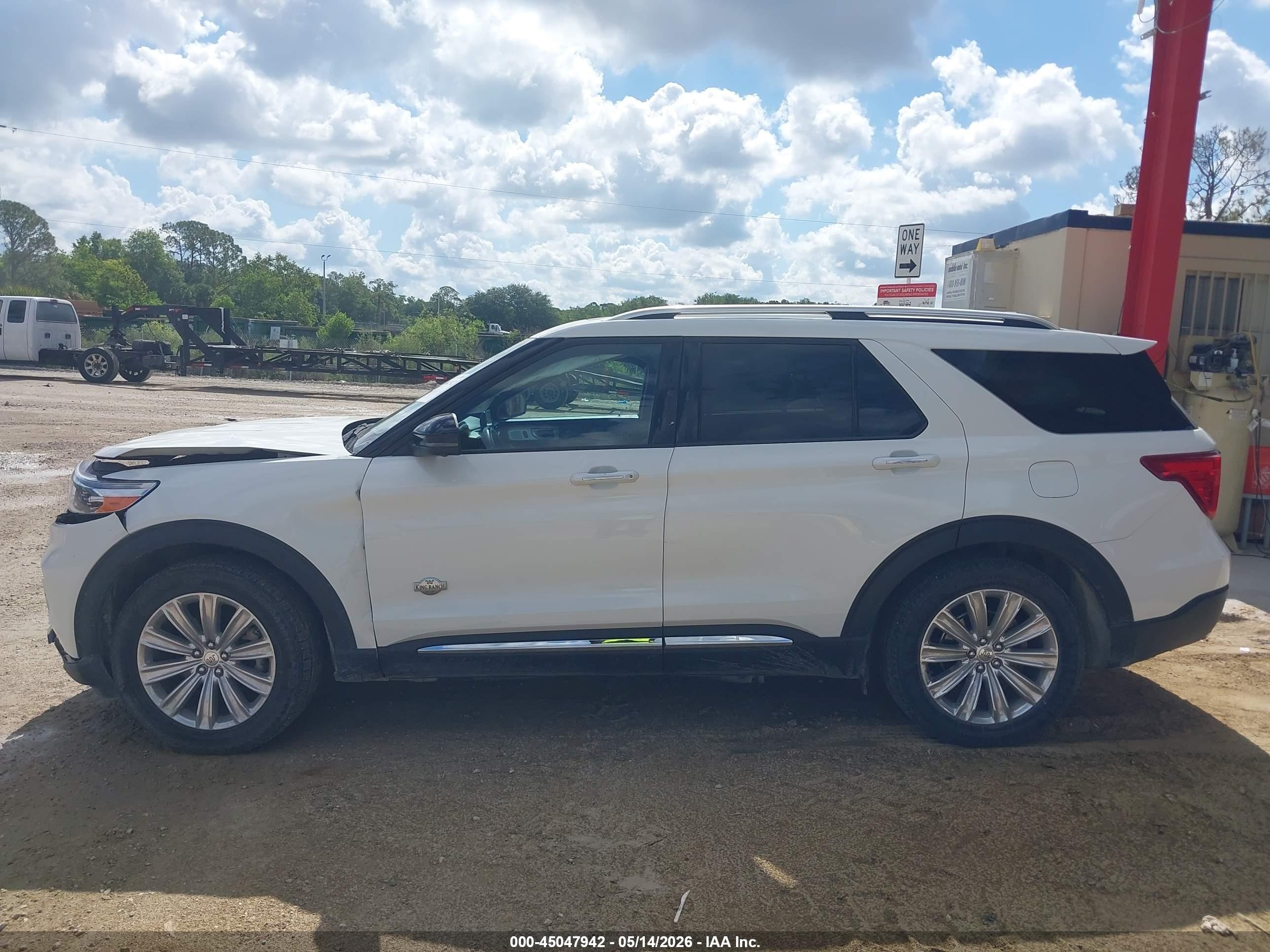 2022 Ford Explorer King Ranch Белый vin: 1FM5K7LC9NGB62038