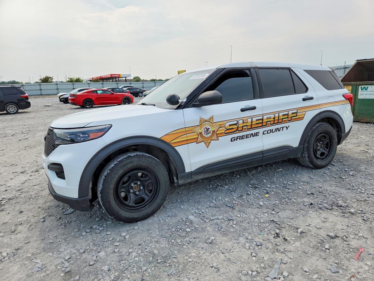2020 Ford Explorer Police Interceptor Белый vin: 1FM5K8AB0LGA55912