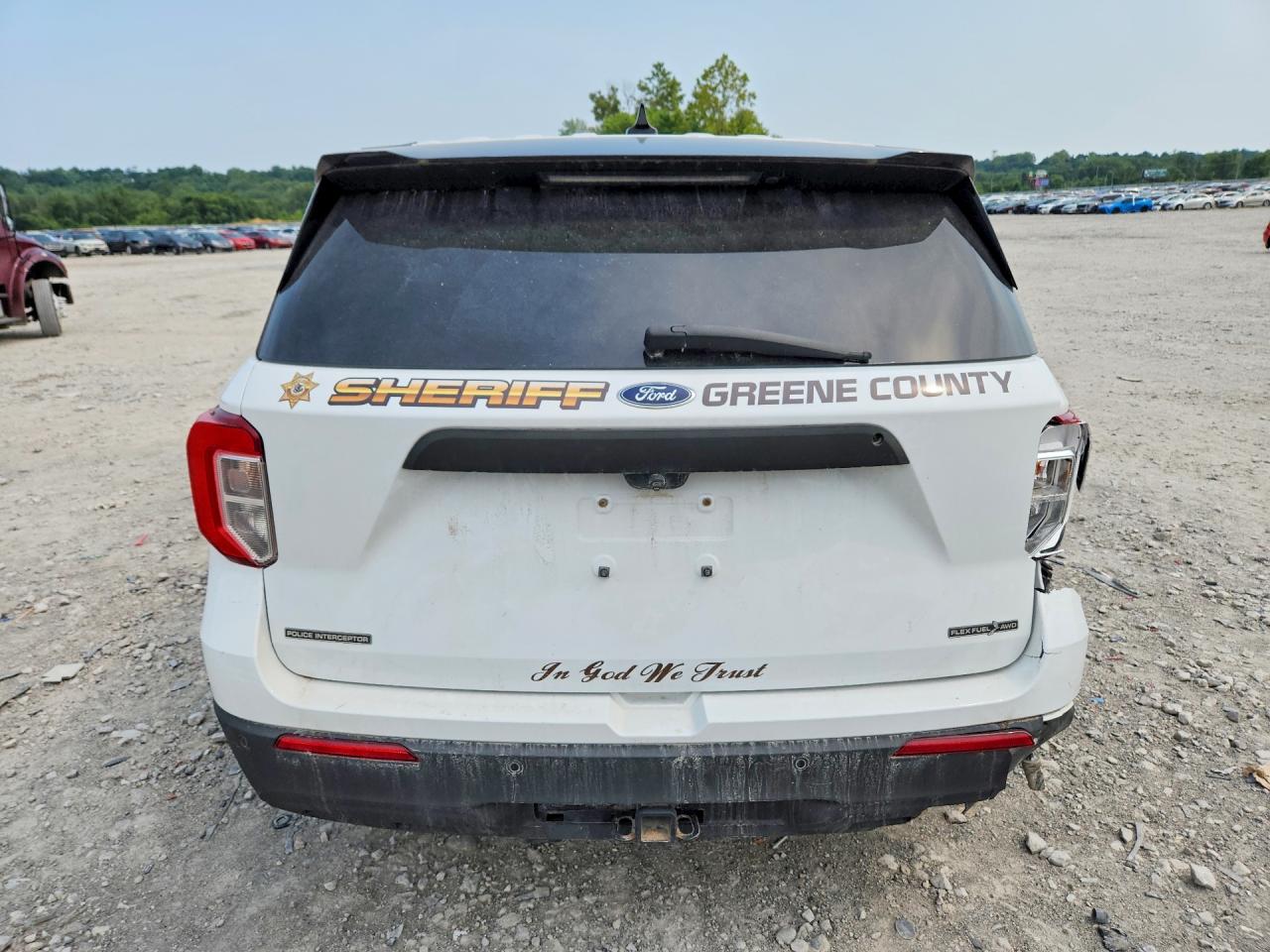 2020 Ford Explorer Police Interceptor Белый vin: 1FM5K8AB0LGA55912
