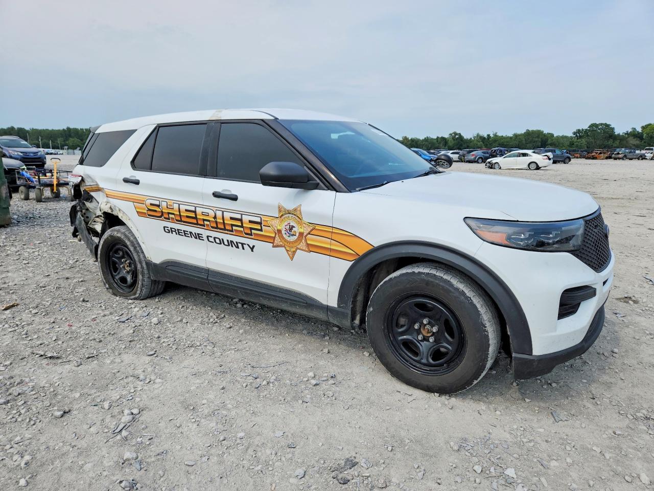 2020 Ford Explorer Police Interceptor Белый vin: 1FM5K8AB0LGA55912