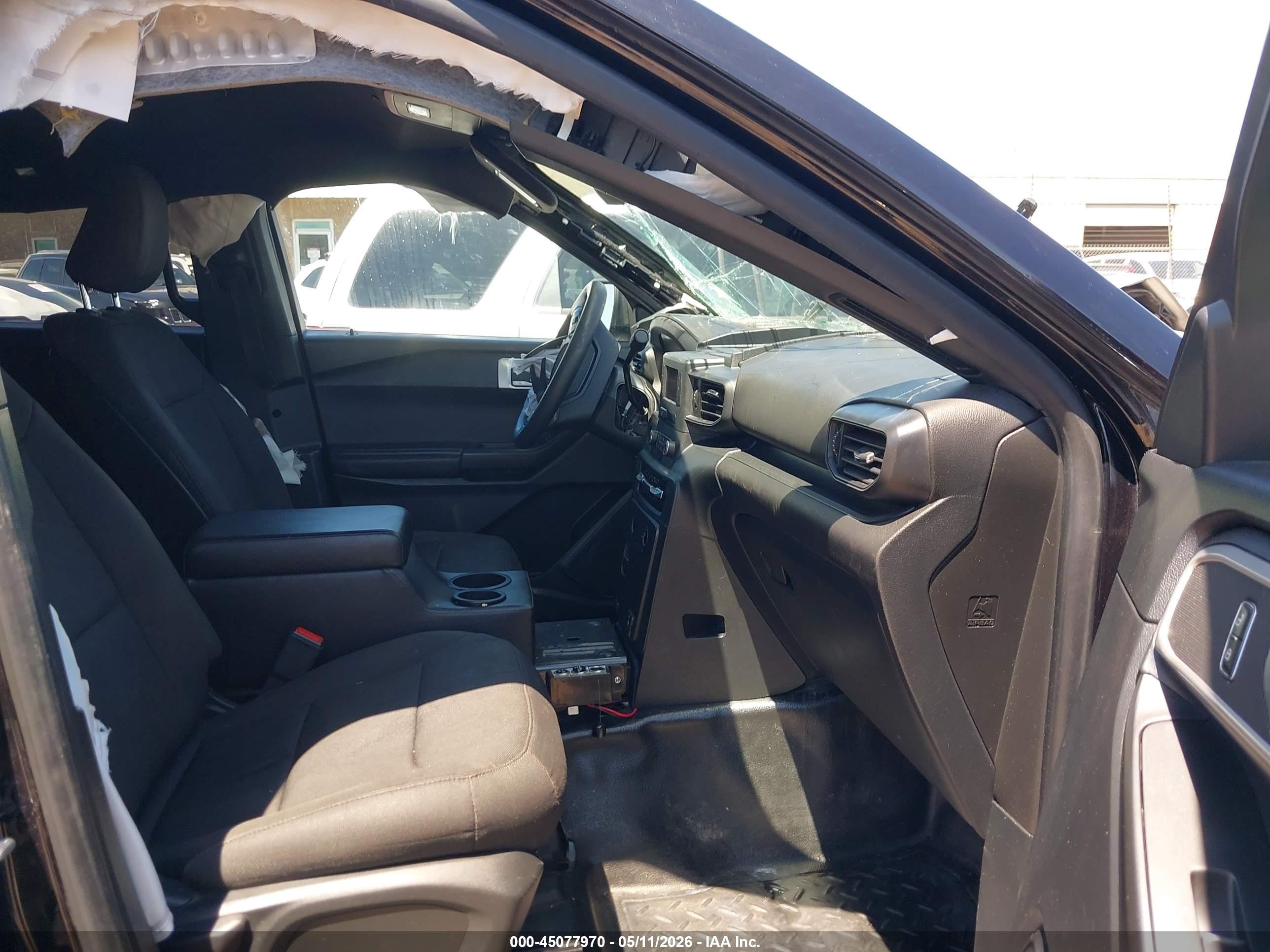 2020 Ford Police Interceptor Utility Black vin: 1FM5K8AB0LGD19811