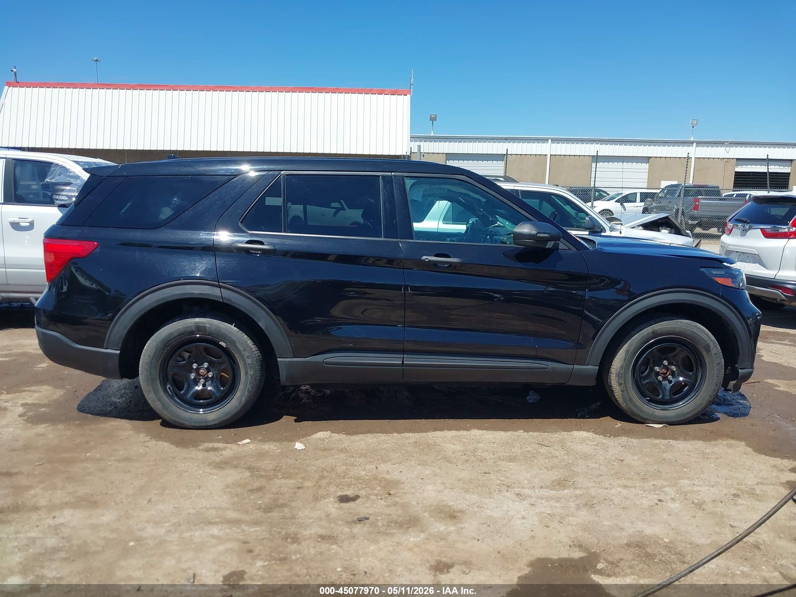 2020 Ford Police Interceptor Utility Black vin: 1FM5K8AB0LGD19811