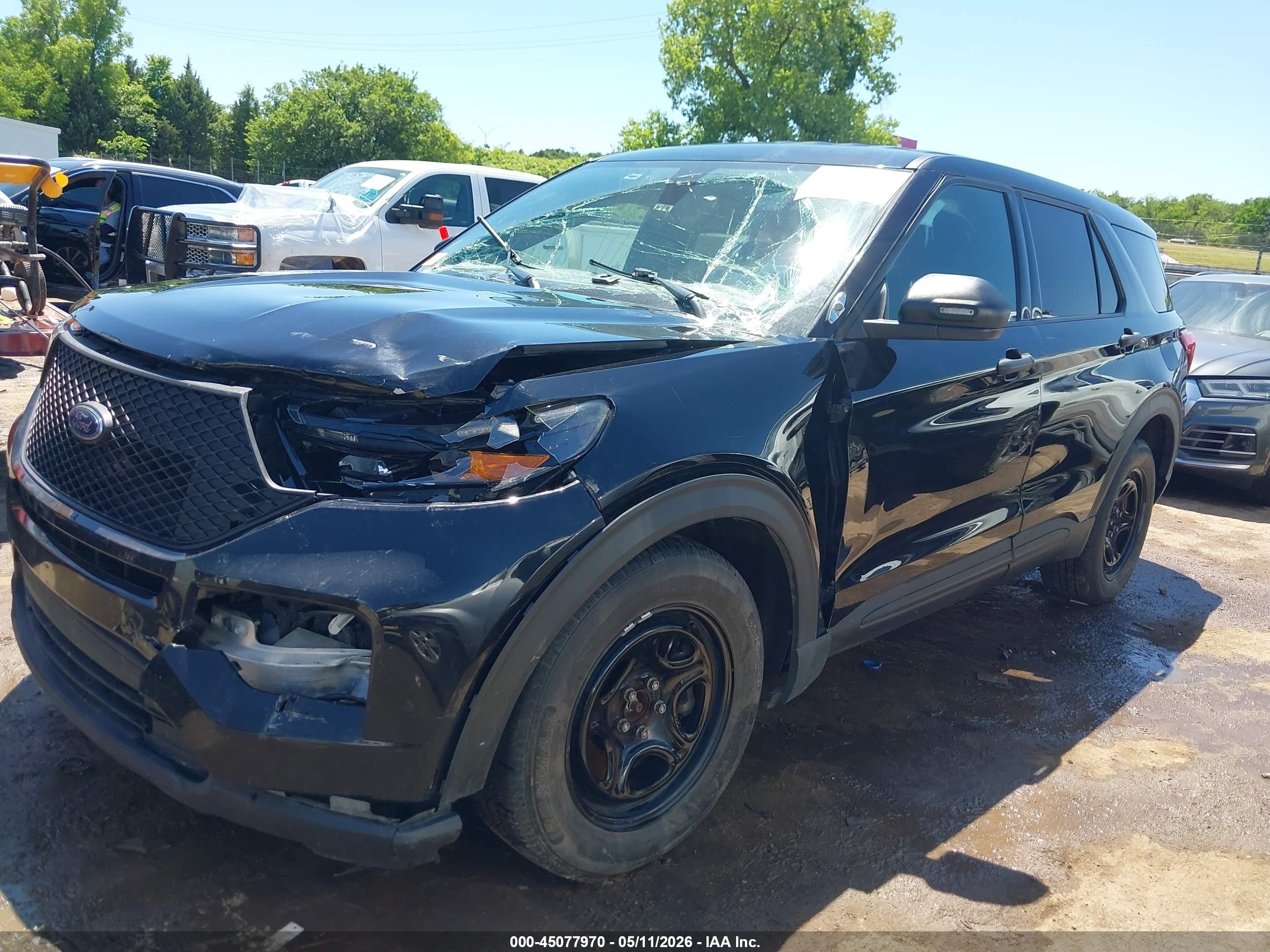 2020 Ford Police Interceptor Utility Black vin: 1FM5K8AB0LGD19811