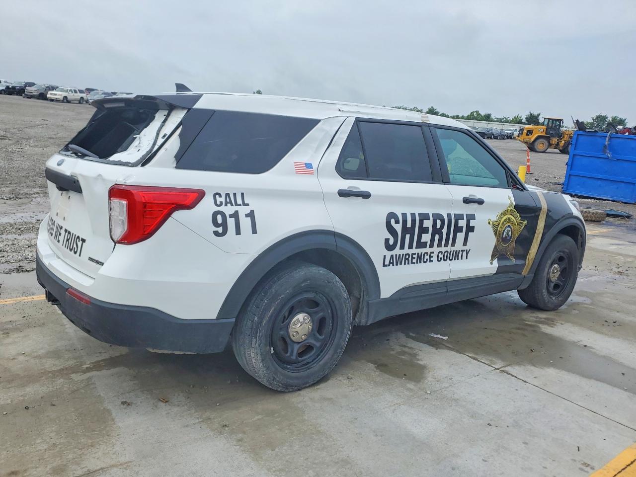 2022 Ford Explorer Police Interceptor Белый vin: 1FM5K8AB0NGA42810