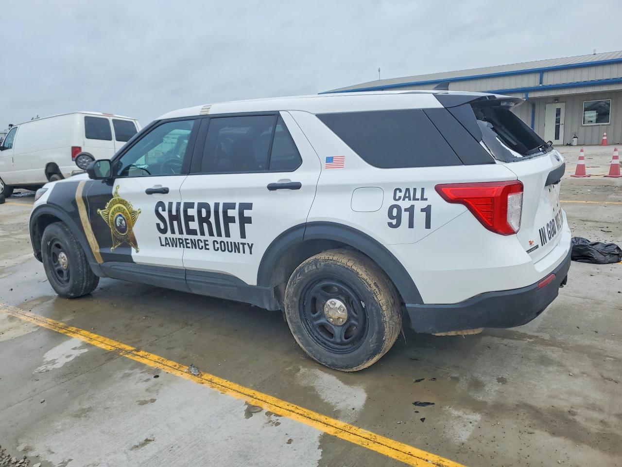 2022 Ford Explorer Police Interceptor Белый vin: 1FM5K8AB0NGA42810