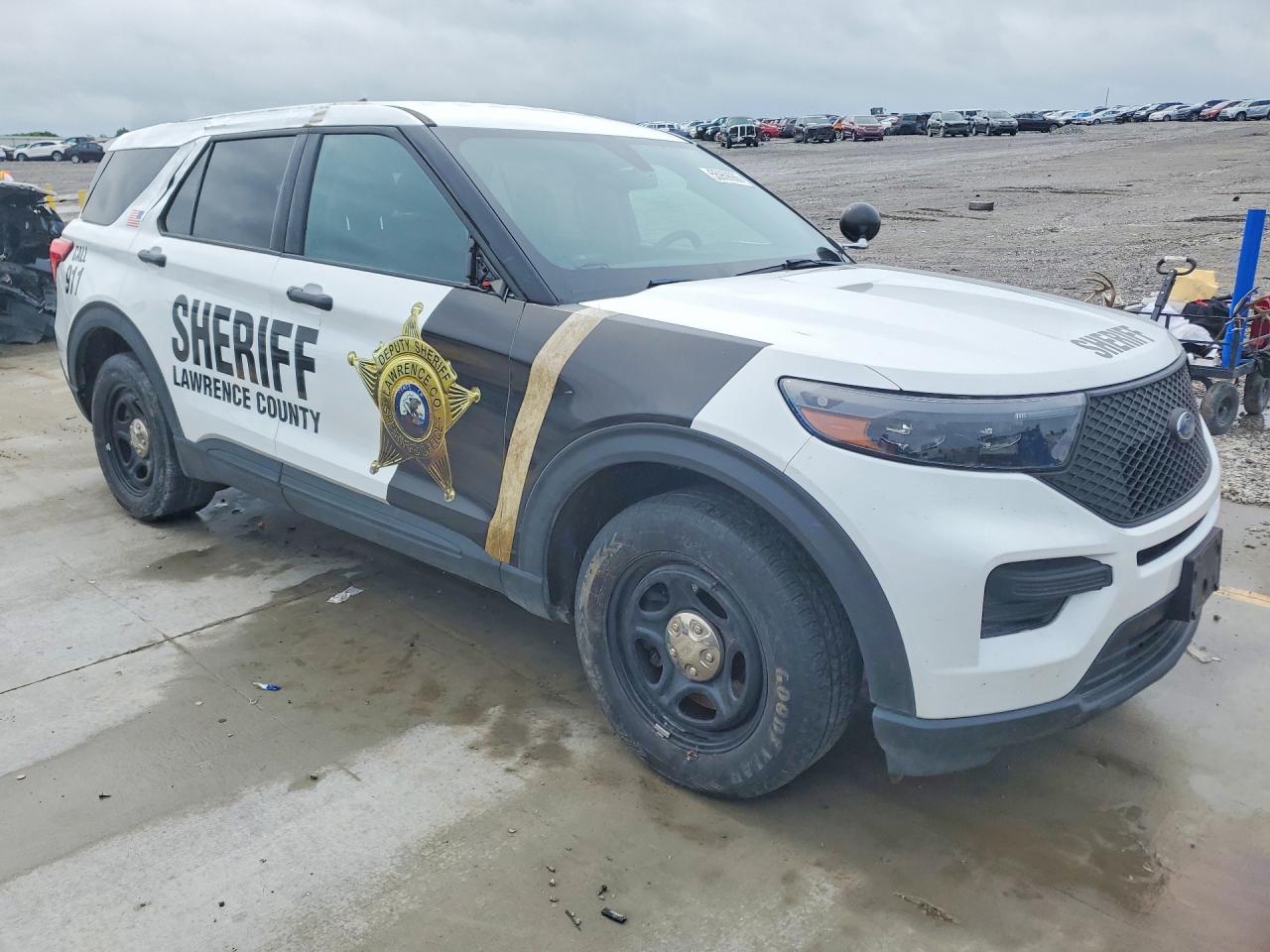 2022 Ford Explorer Police Interceptor Белый vin: 1FM5K8AB0NGA42810