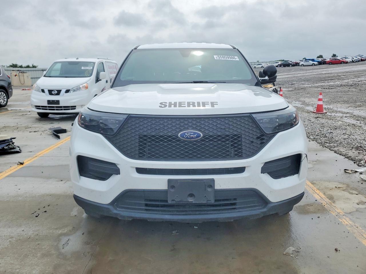 2022 Ford Explorer Police Interceptor Белый vin: 1FM5K8AB0NGA42810
