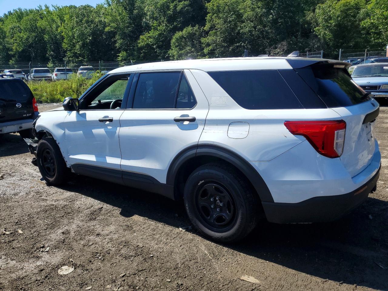 2021 Ford Explorer Police Interceptor White vin: 1FM5K8AB1MGA52812