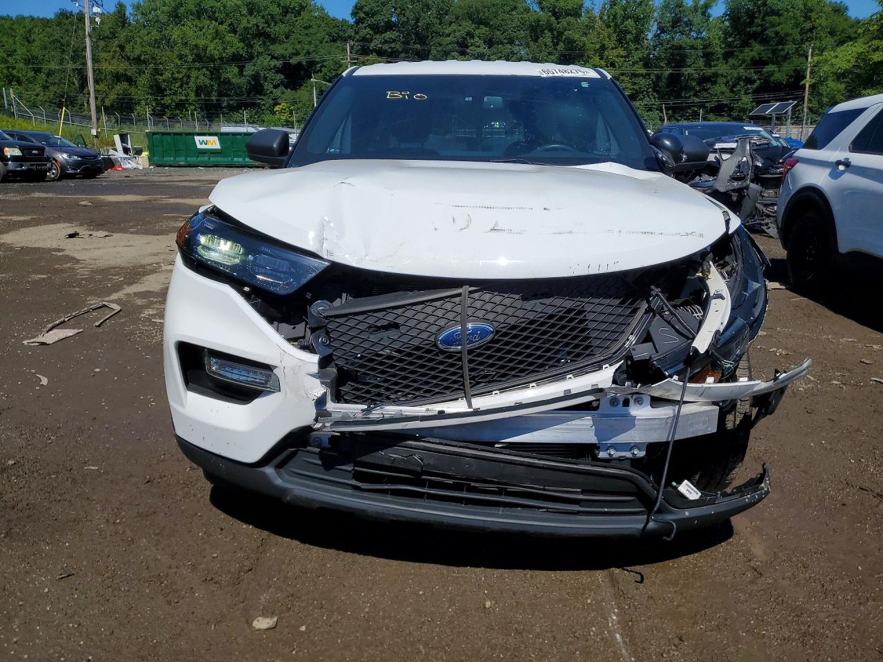 2021 Ford Explorer Police Interceptor White vin: 1FM5K8AB1MGA52812