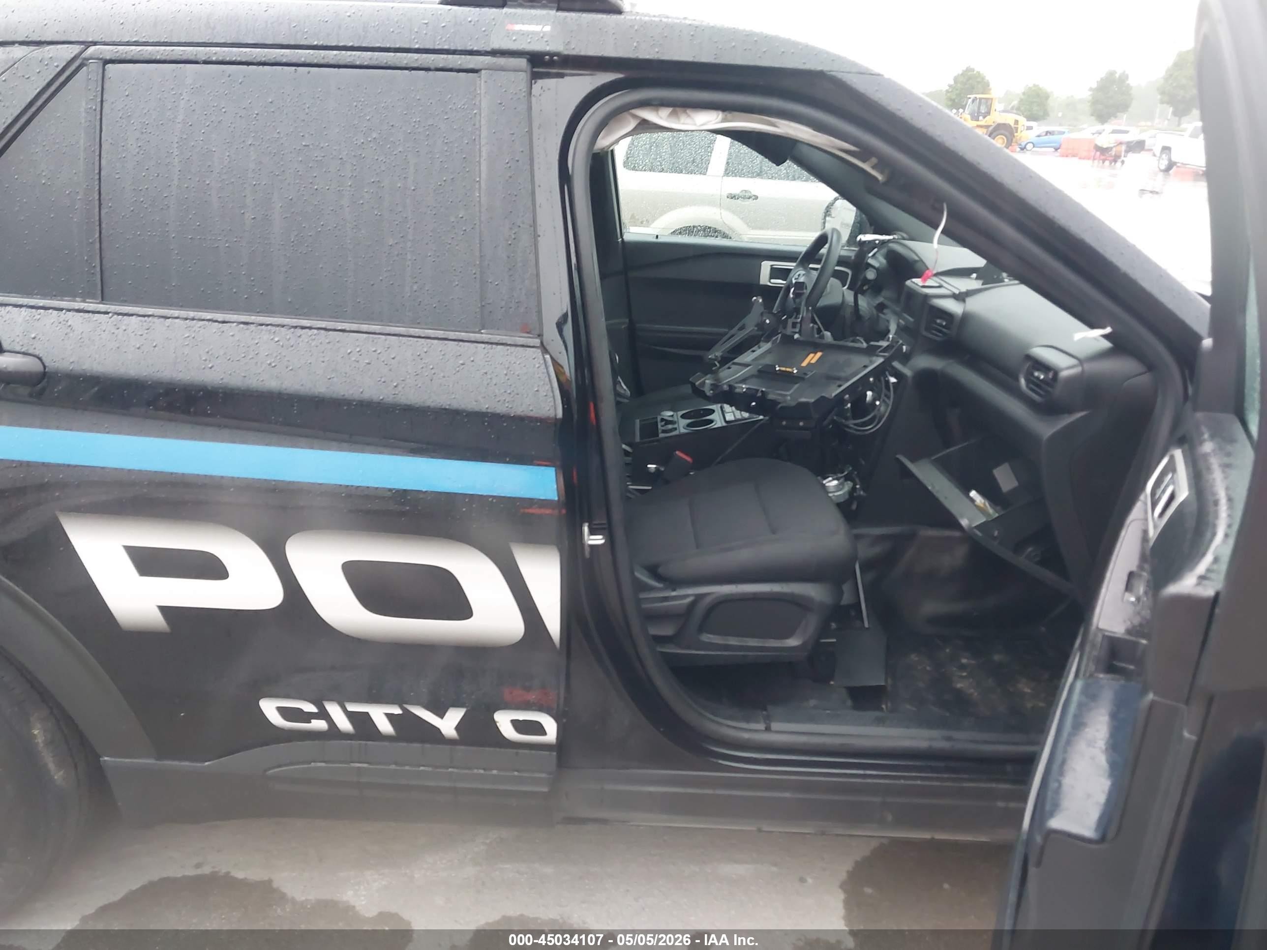 2021 Ford Police Interceptor Utility   Черный vin: 1FM5K8AB2MGB47167