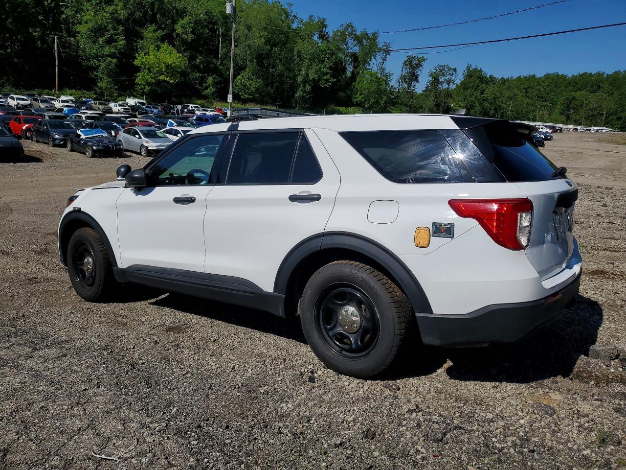 2023 Ford Explorer Police Interceptor White vin: 1FM5K8AB2PGA62575