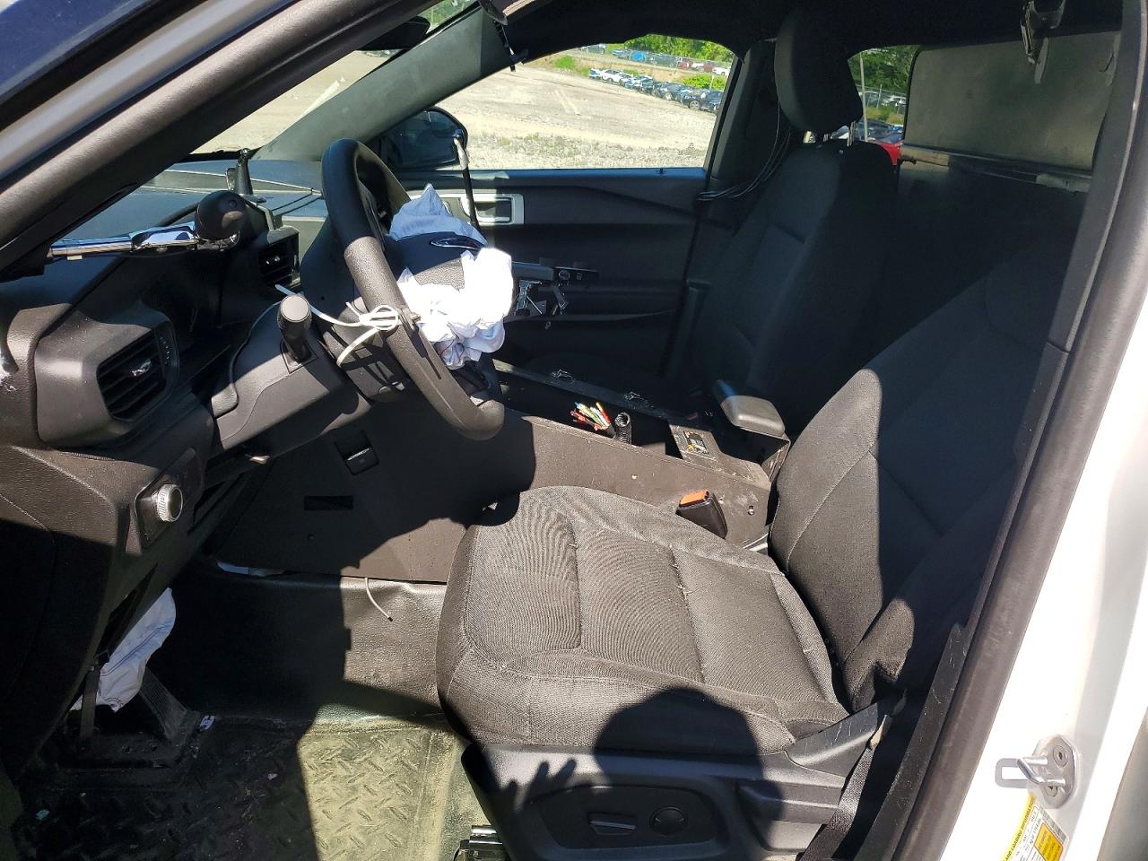 2023 Ford Explorer Police Interceptor White vin: 1FM5K8AB2PGA62575