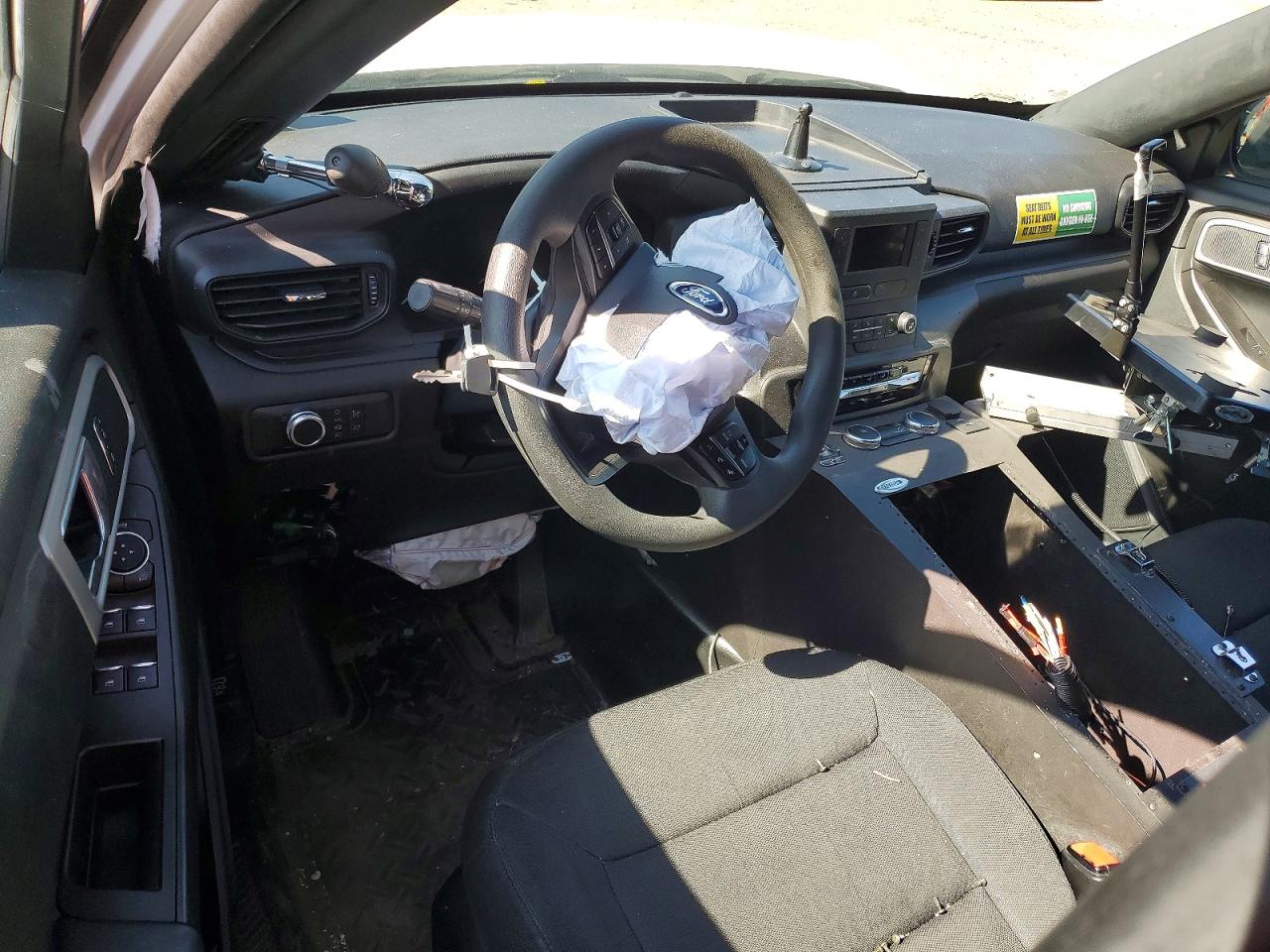 2023 Ford Explorer Police Interceptor White vin: 1FM5K8AB2PGA62575