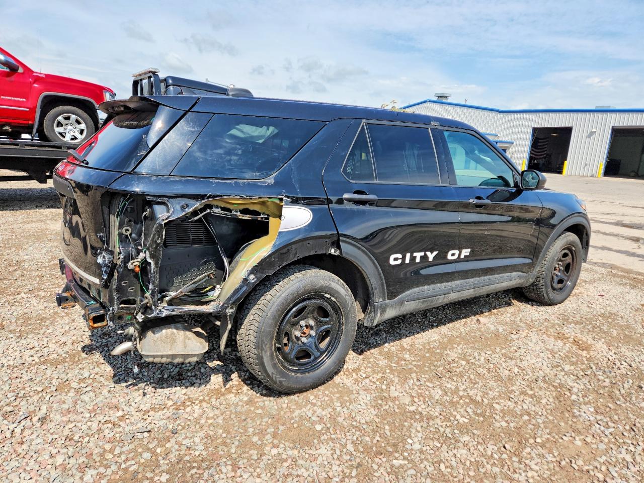 2023 Ford Explorer Police Interceptor Black vin: 1FM5K8AB2PGA62771
