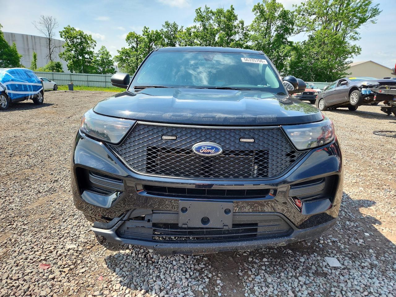 2023 Ford Explorer Police Interceptor Black vin: 1FM5K8AB2PGA62771
