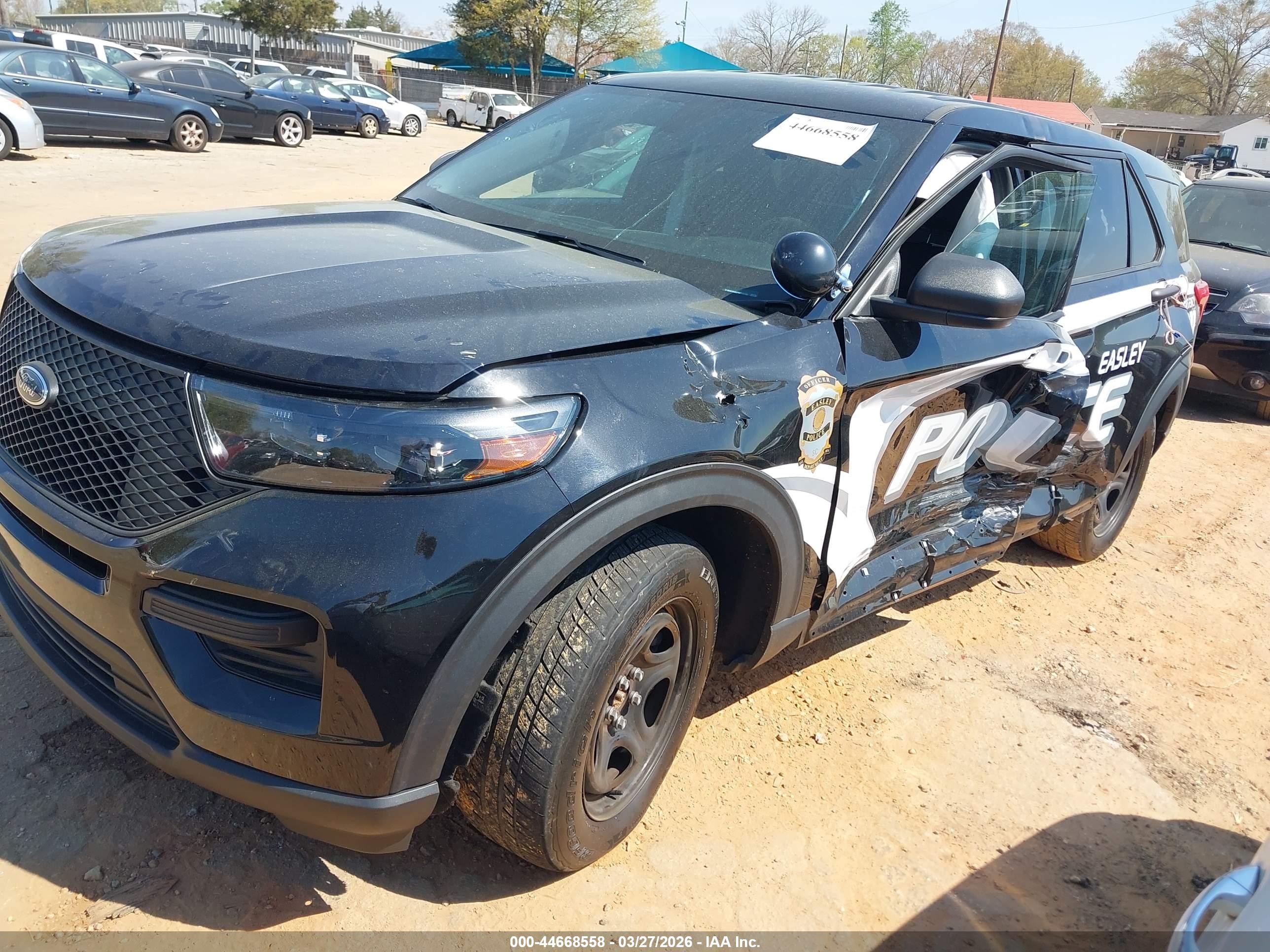 2023 Ford Police Interceptor Utility   Черный vin: 1FM5K8AB2PGB98186