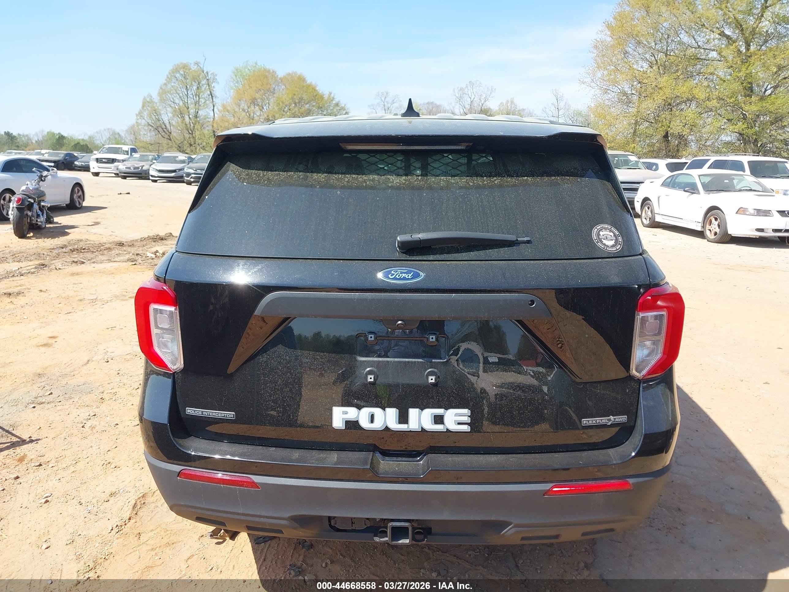 2023 Ford Police Interceptor Utility   Черный vin: 1FM5K8AB2PGB98186